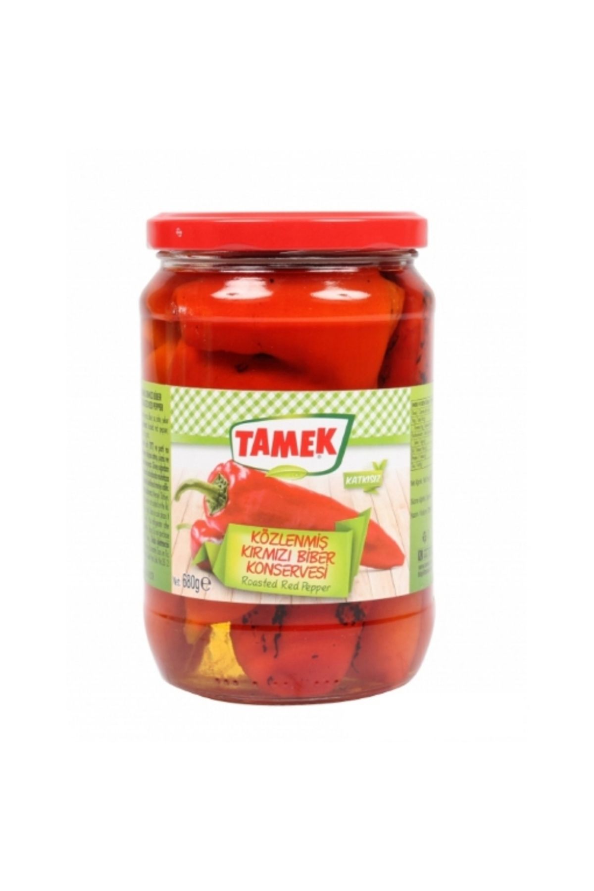 TAMEK Közlenmiş Biber 680 Gr. (12'Lİ)