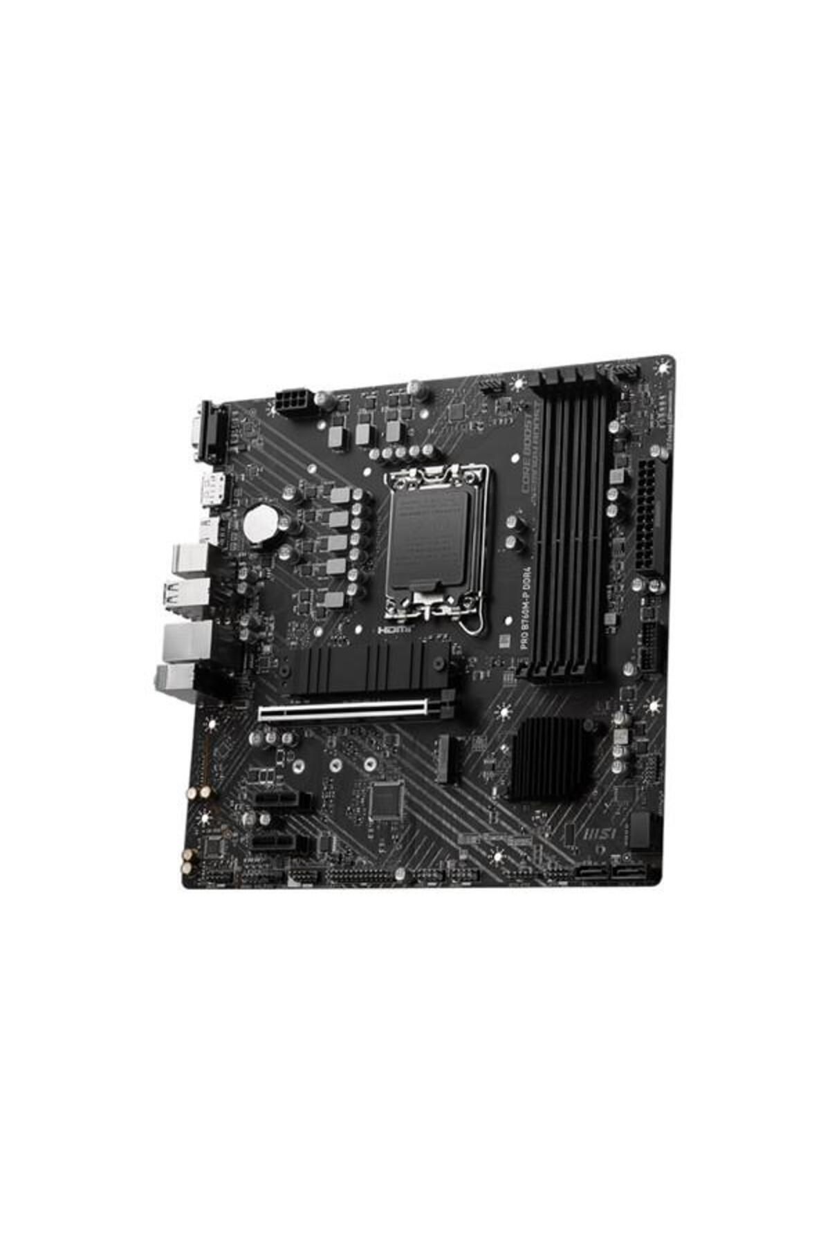 MSI-Pro B760m-p Ddr4 Hdmi Dp Pcıe 16x V4.0 1700p Matx 3