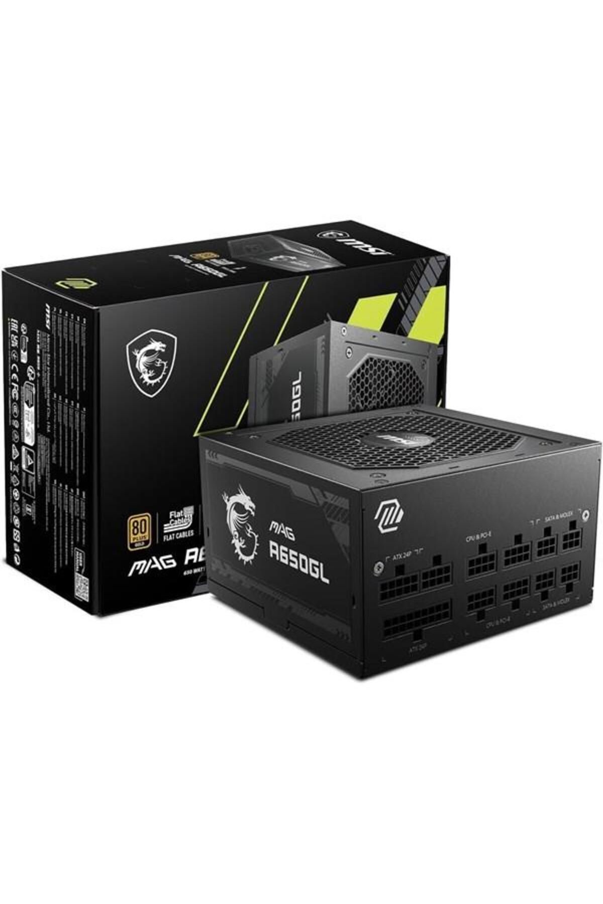 MSI 650w 80 Gold Mag A650gl Power Supply