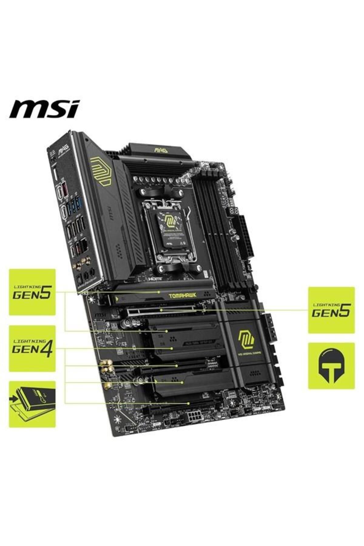 MSI-Mag X870 Tomahawk Wifi-7 Ddr5 Hdmi-Dp Pcie 5.0 Am5 Atx 4