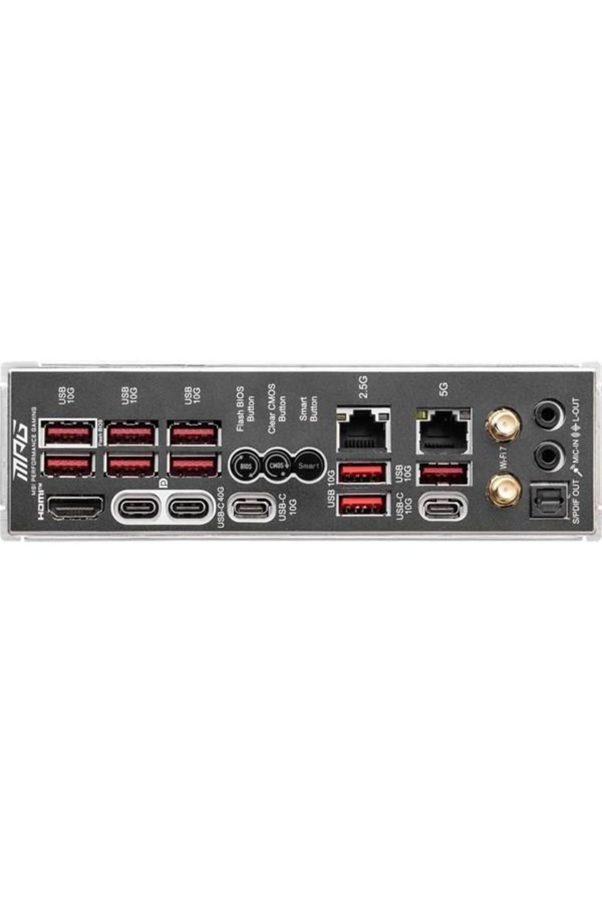 MSI-Mpg X870E Carbon Wifi-7 Ddr5 HDMI Dp Pcie 16X V5.0 Am5 Atx 6