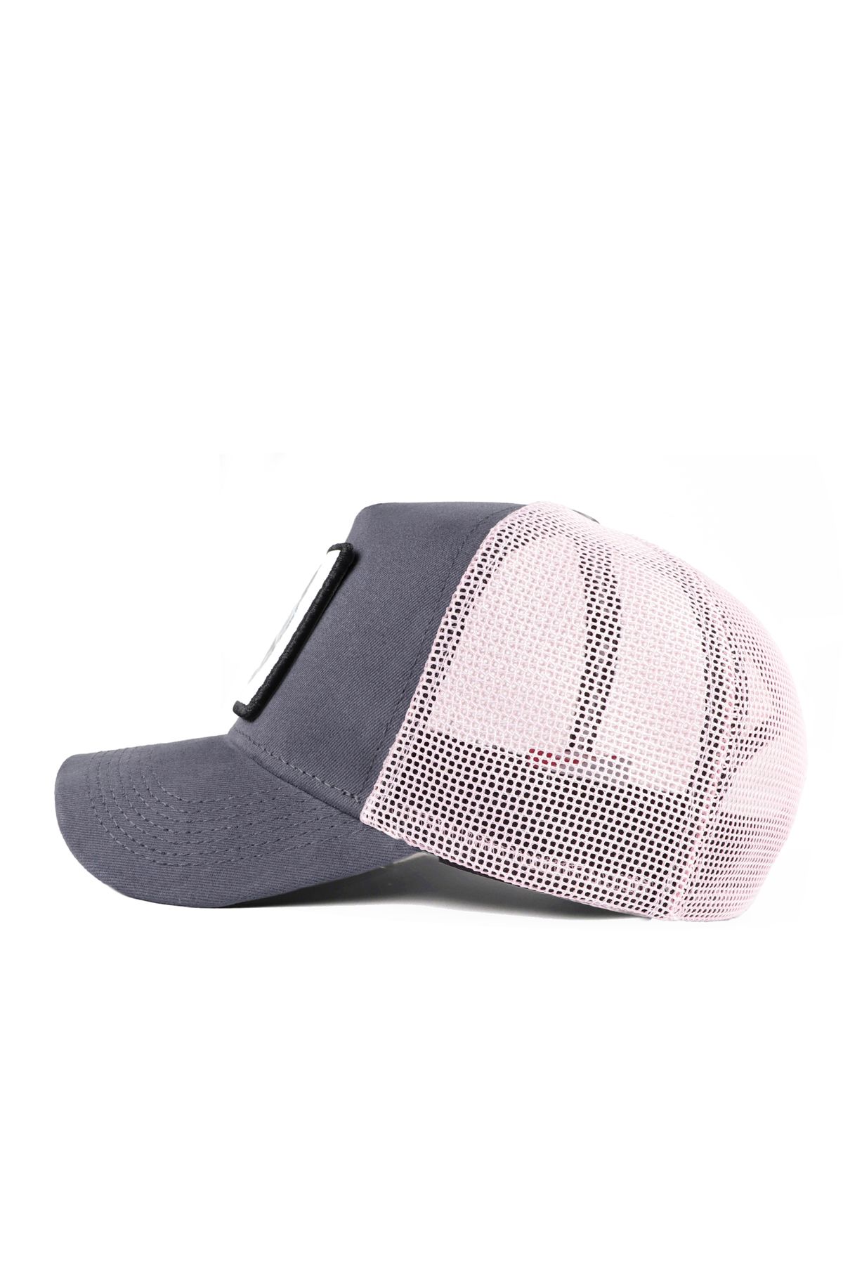 BlackBörk-V1 Trucker See You Later Never - Unisex Anthracite-Pink Hat with 4 Code Logo (Cap) 4