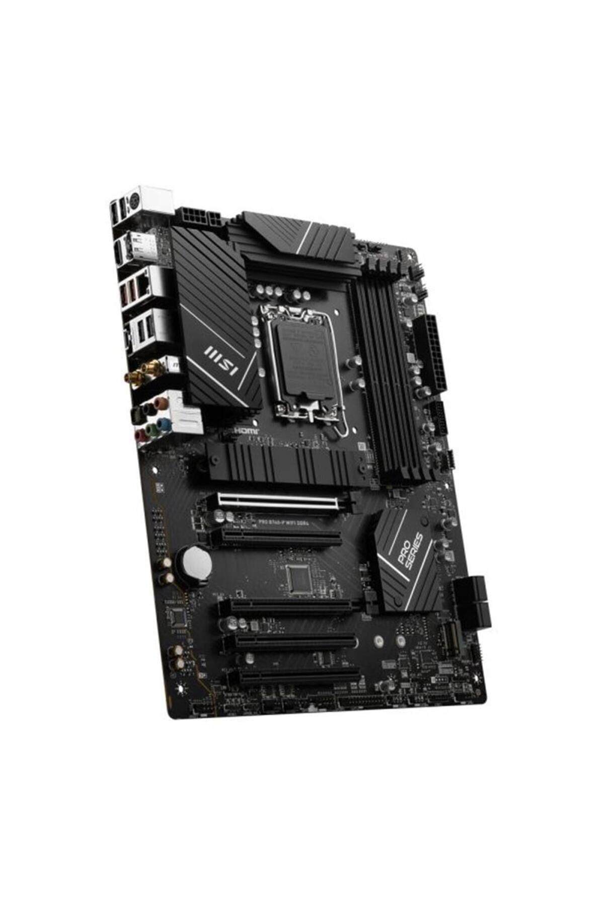 MSI-MSI PRO B760-P WIFI DDR4 Intel B760 Socket 1700 DDR4 5333(OC)MHz ATX Gaming Motherboard 2