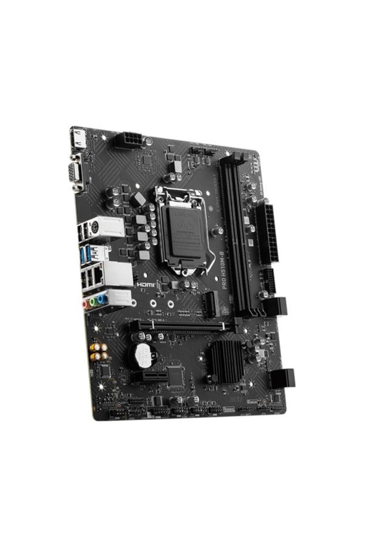 MSI-Msi Pro H510M-B 2933MHz DDR4 Socket 1200 M.2 HDMI VGA mATX 10th Generation Motherboard 2