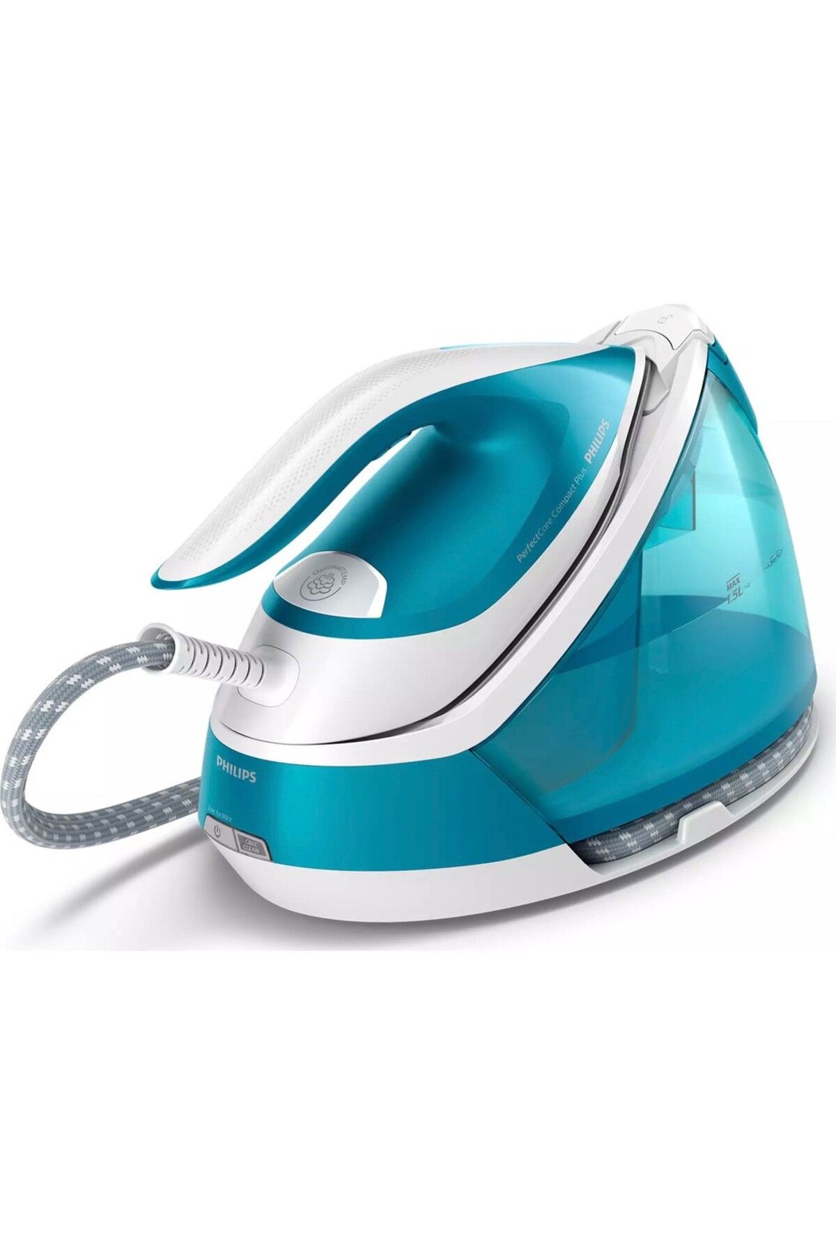 Philips Kazanlı Ütü, SteamGlide Taban, 430 Gram Şok Buhar  1.5 L Su Haznesi, Mavi