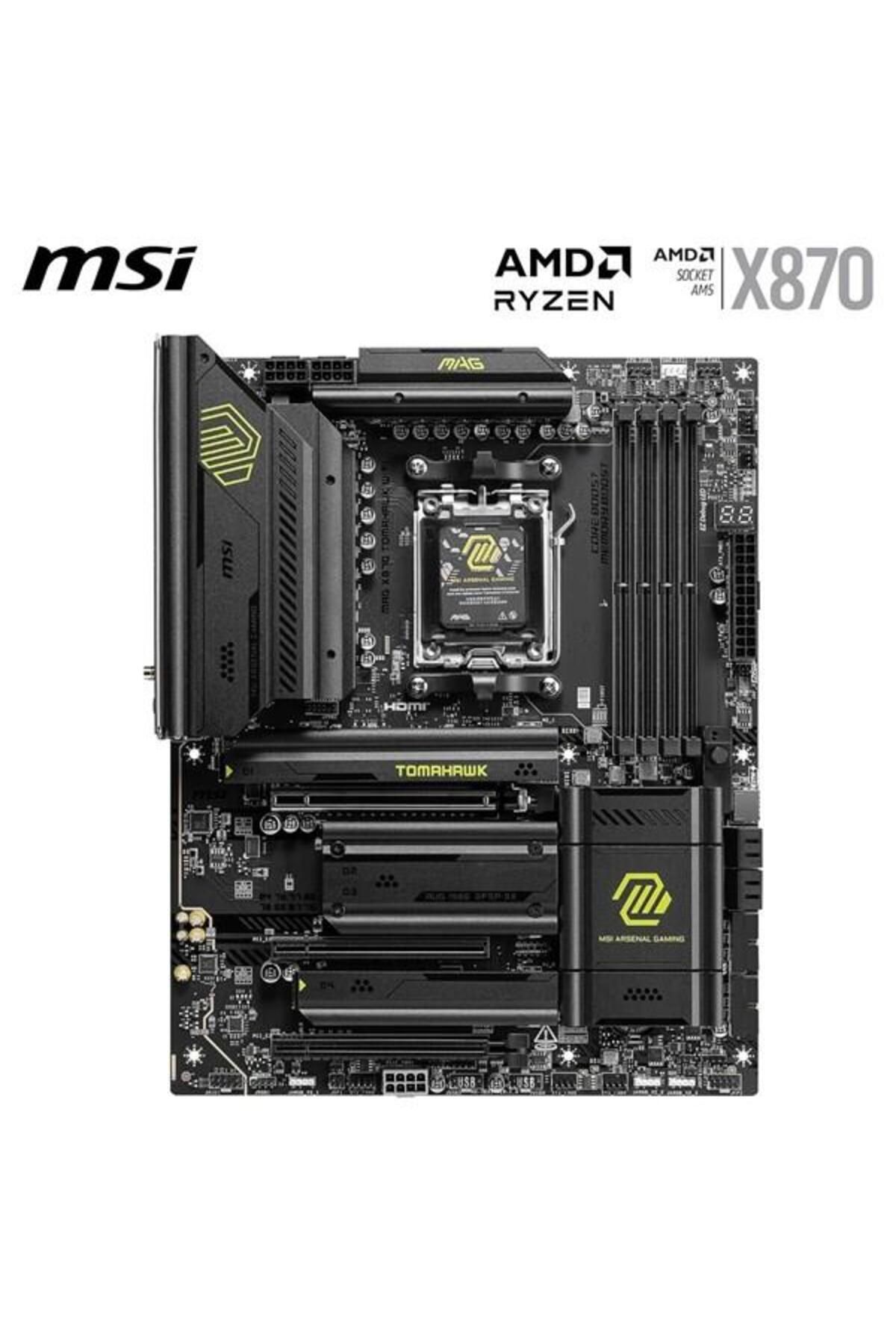 MSI-Mag X870 Tomahawk Wifi-7 Ddr5 Hdmi-Dp Pcie 5.0 Am5 Atx 2