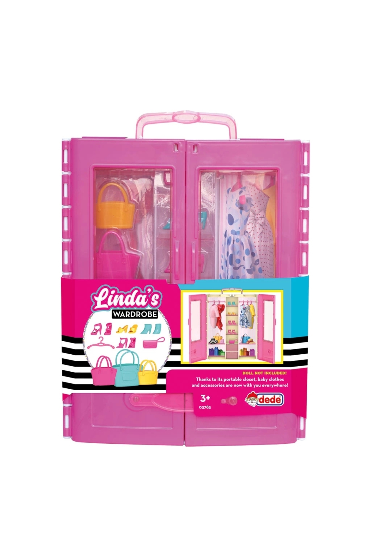 Doğan Oyuncak Dünyası Linda'nın Gardırobu - Barbie Dolap - Barbie Giysi Dolabı - Barbie Gardırop - Barbienin Kıyafet Dolap fotoğrafı 4 (önizleme)