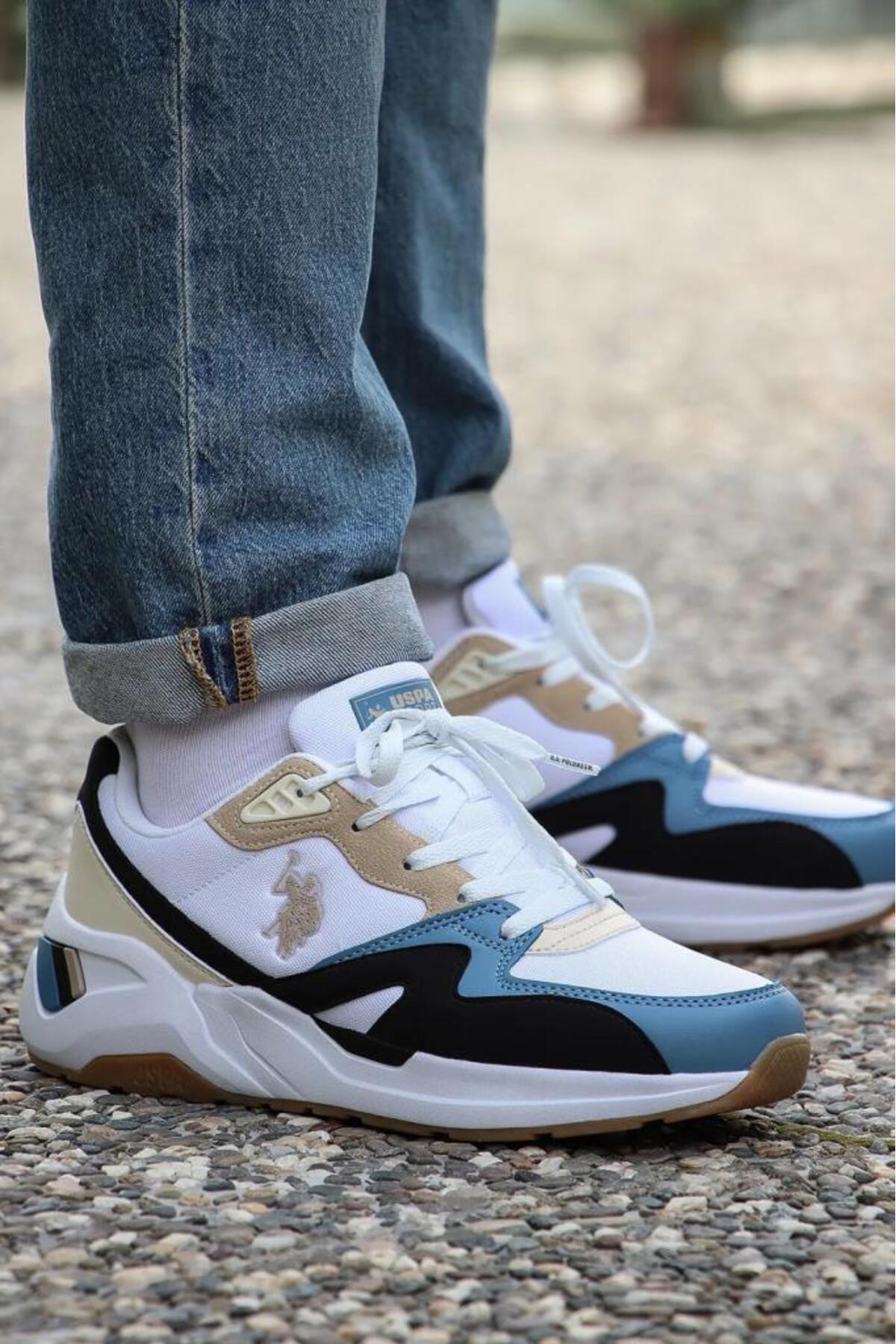 یو اس پولو کفش ورزشی آناتومیک راحتی بژ U.S.POLO ASSN.HUSKY 4FX