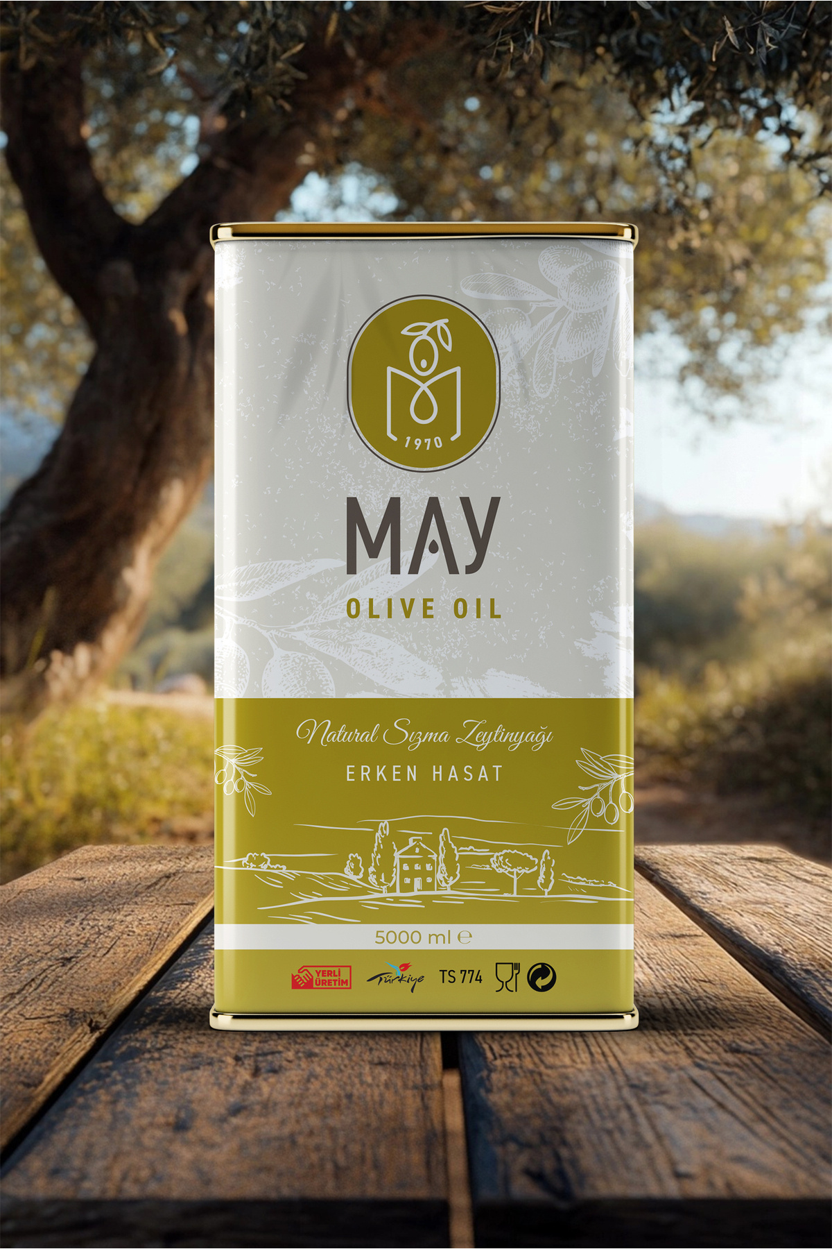 Erken Hasat Doğal Sızma Zeytinyağı - 10 Lt | May Olive Oil