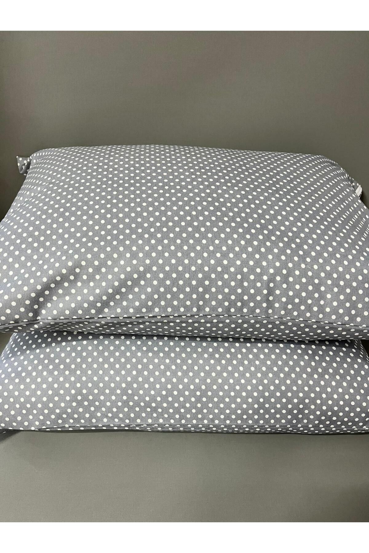 mihriban-Set of 2 Polka Dot Pattern Pillowcases 50X70 cm 1