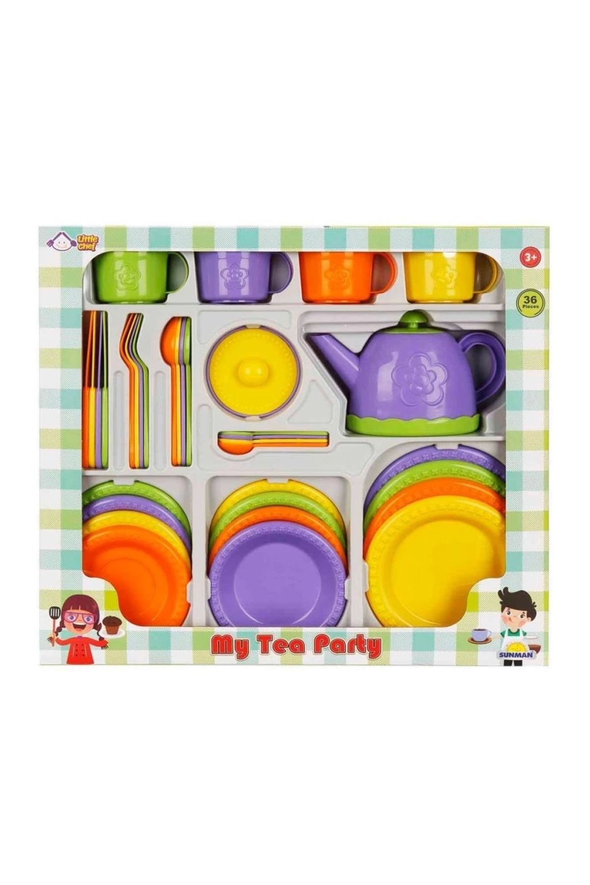 TWOX Çocuk 4682 Little Chef Çay Seti 36 Parça -sunman