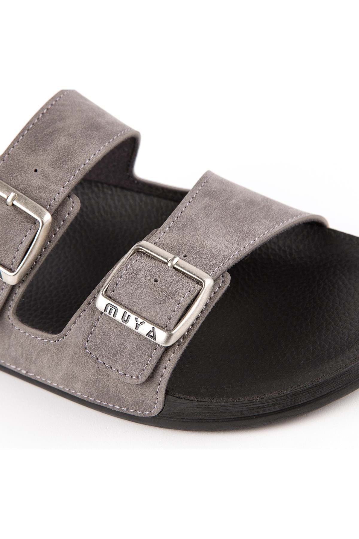 Muya-Men's Slippers - Nova Anatomical Sole, All Season Gray 4