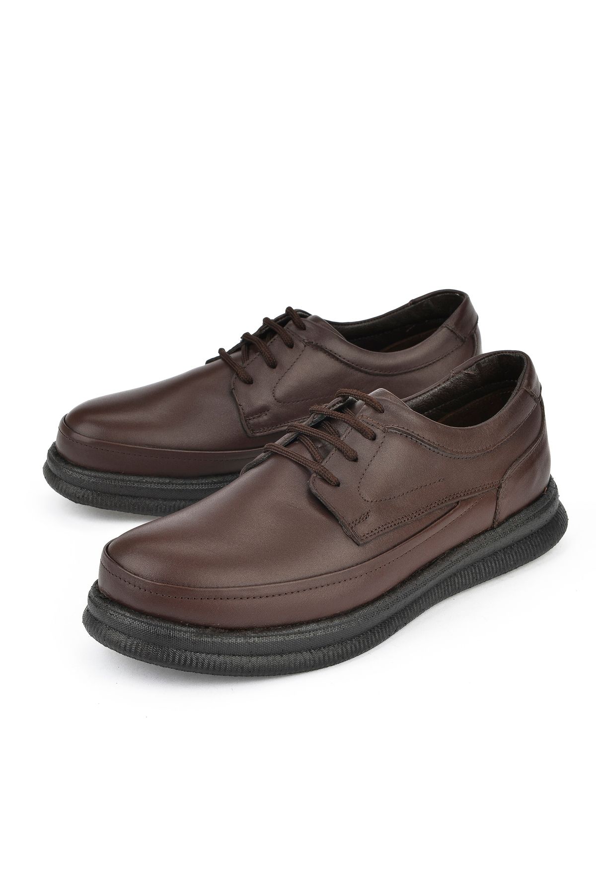 Ziya-Men's Genuine Leather Comfort Shoes - 14310Zcl04 Brown 5