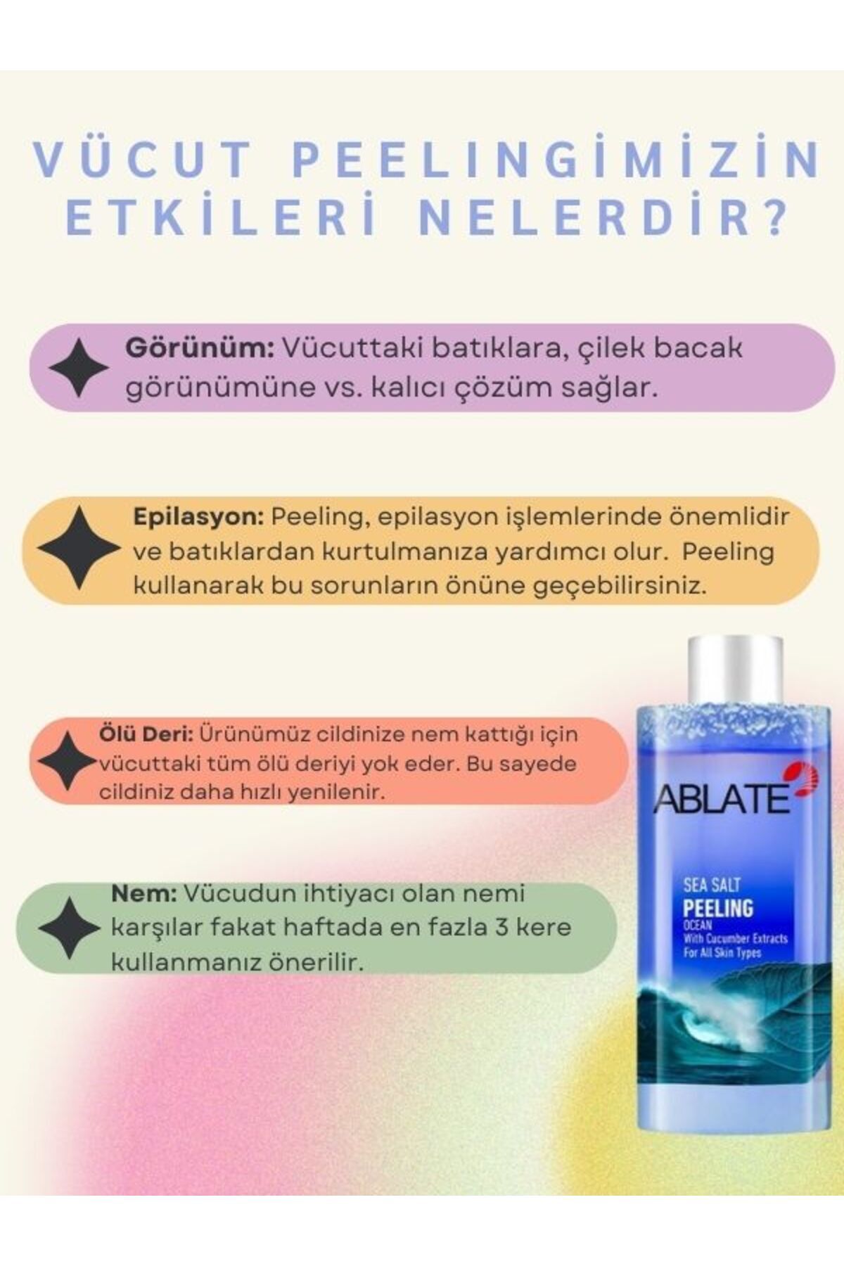 Okyanus Esintisi Aromalı Besleyici,batık Giderici Vücut Peeling 200 Ml. — P2 — تصویر 7 از 9