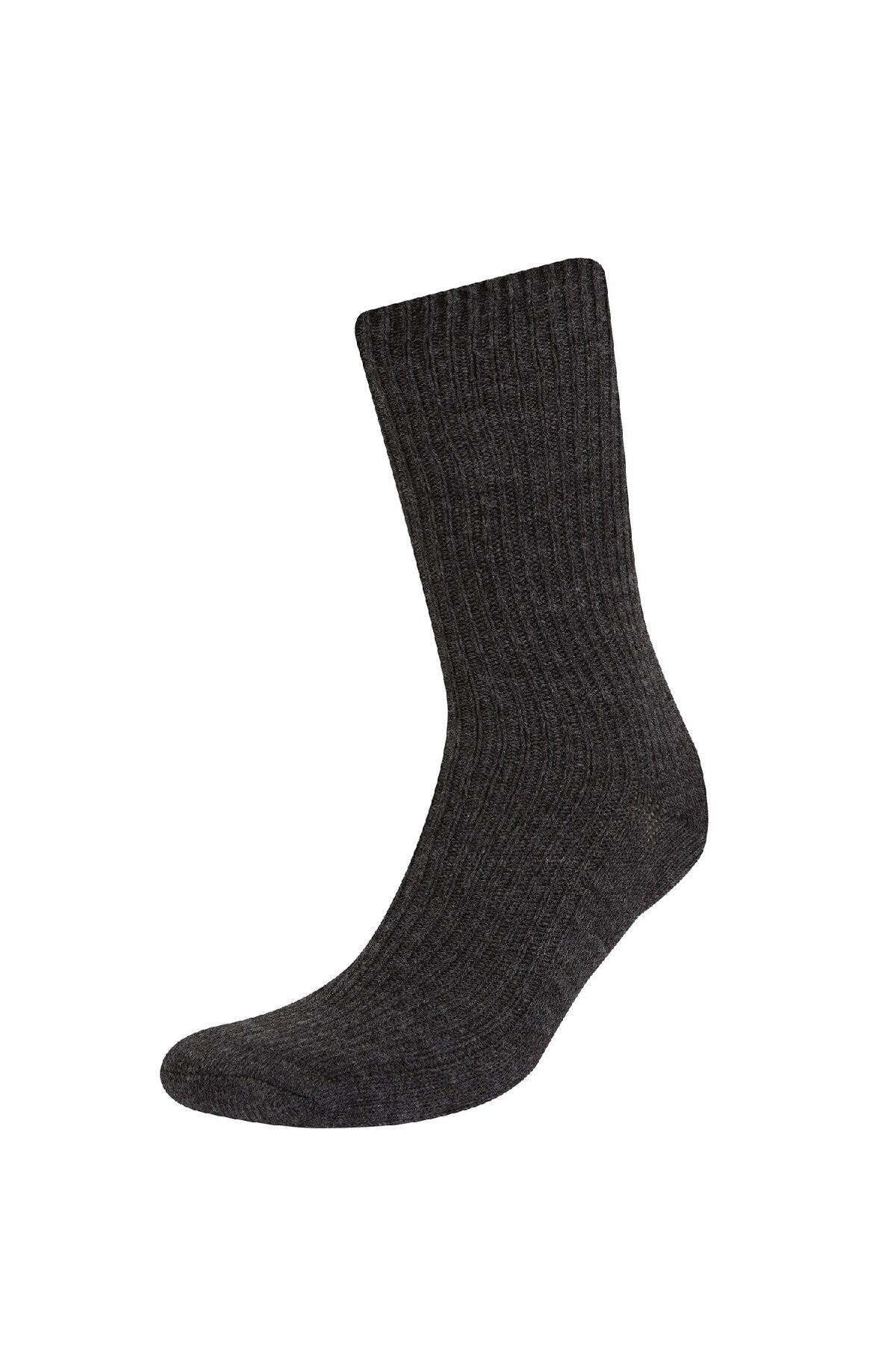 DeFacto-Herren Stickerei 2 Stück Viskose Winterstiefel Socken D1586axns 3