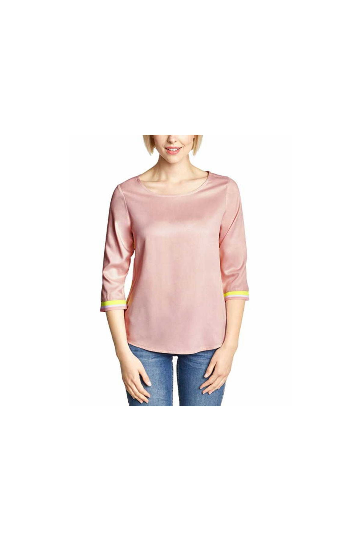 CECILIE COPENHAGEN-Langarmbluse für Damen in unifarben 2