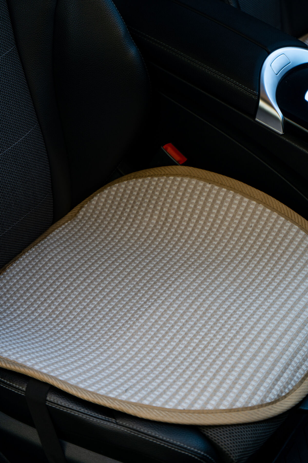 TREND Meka Part Terletmez Koltuk Koruyucu Kılıf 3 Parça SERME Universal Bej fotoğrafı 3 (önizleme)