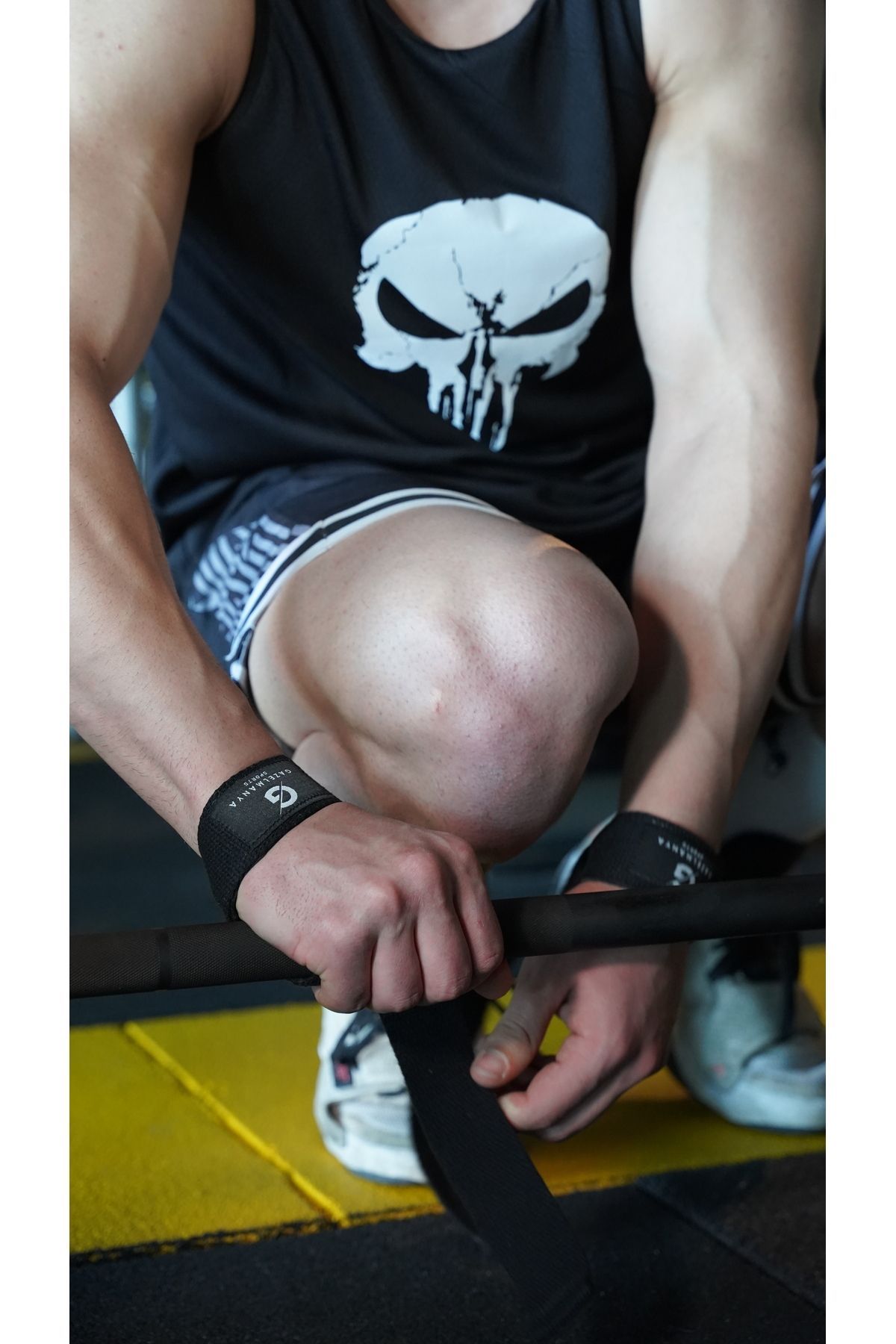 Mhm Collections Ağırlık Kaldırma Kayışı Ağırlık Kayışı Wrist Strap Fitness Crossfit Halter Kayışı / L...