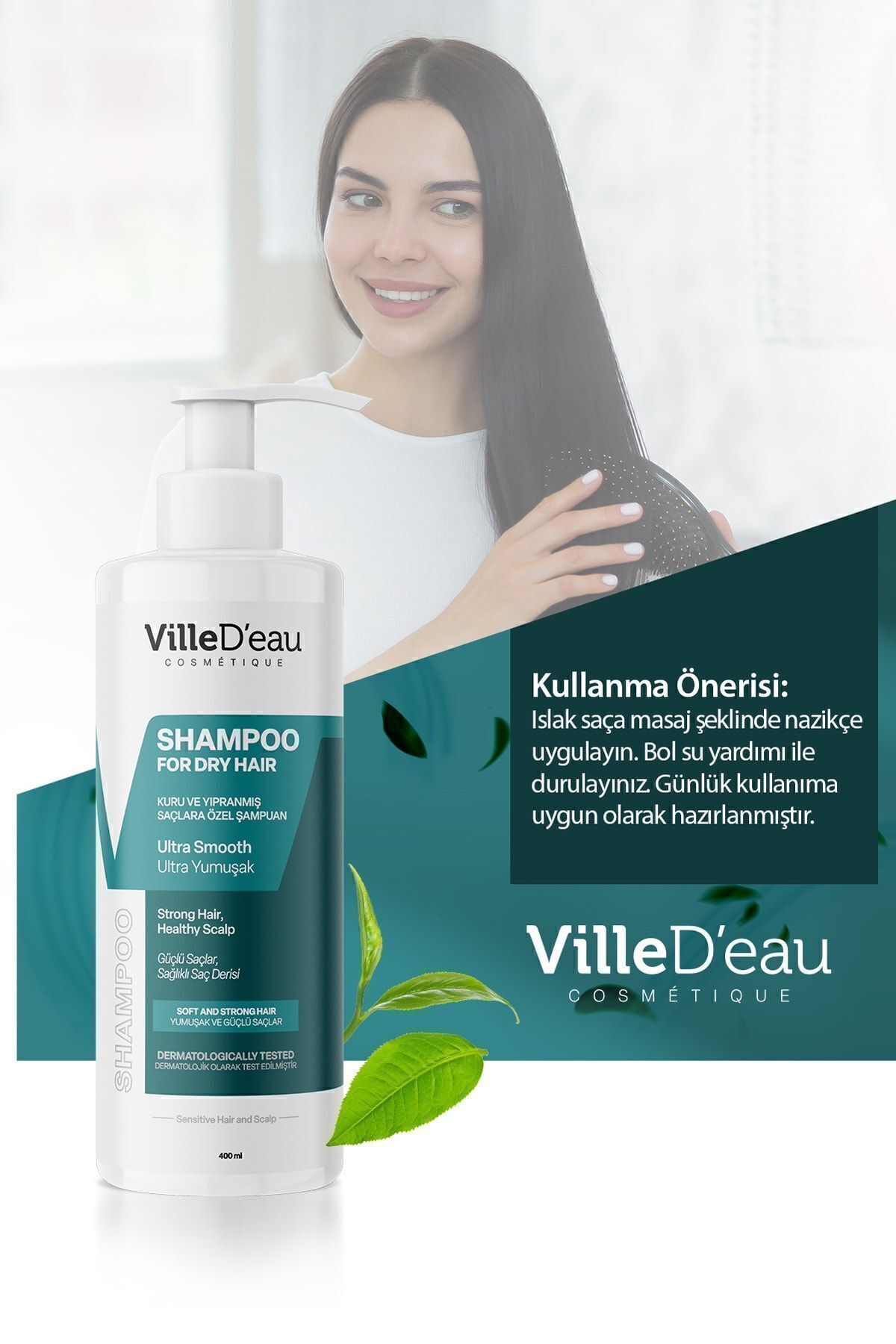 VilleD'eau-Anti-Hair Loss Special Ultra Soft and Plump Shampoo for Dry and Damaged Hair 400ml 7