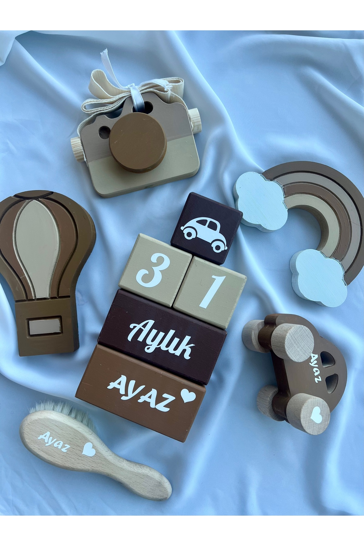 Anne bebek Çekim Dekor Obje set