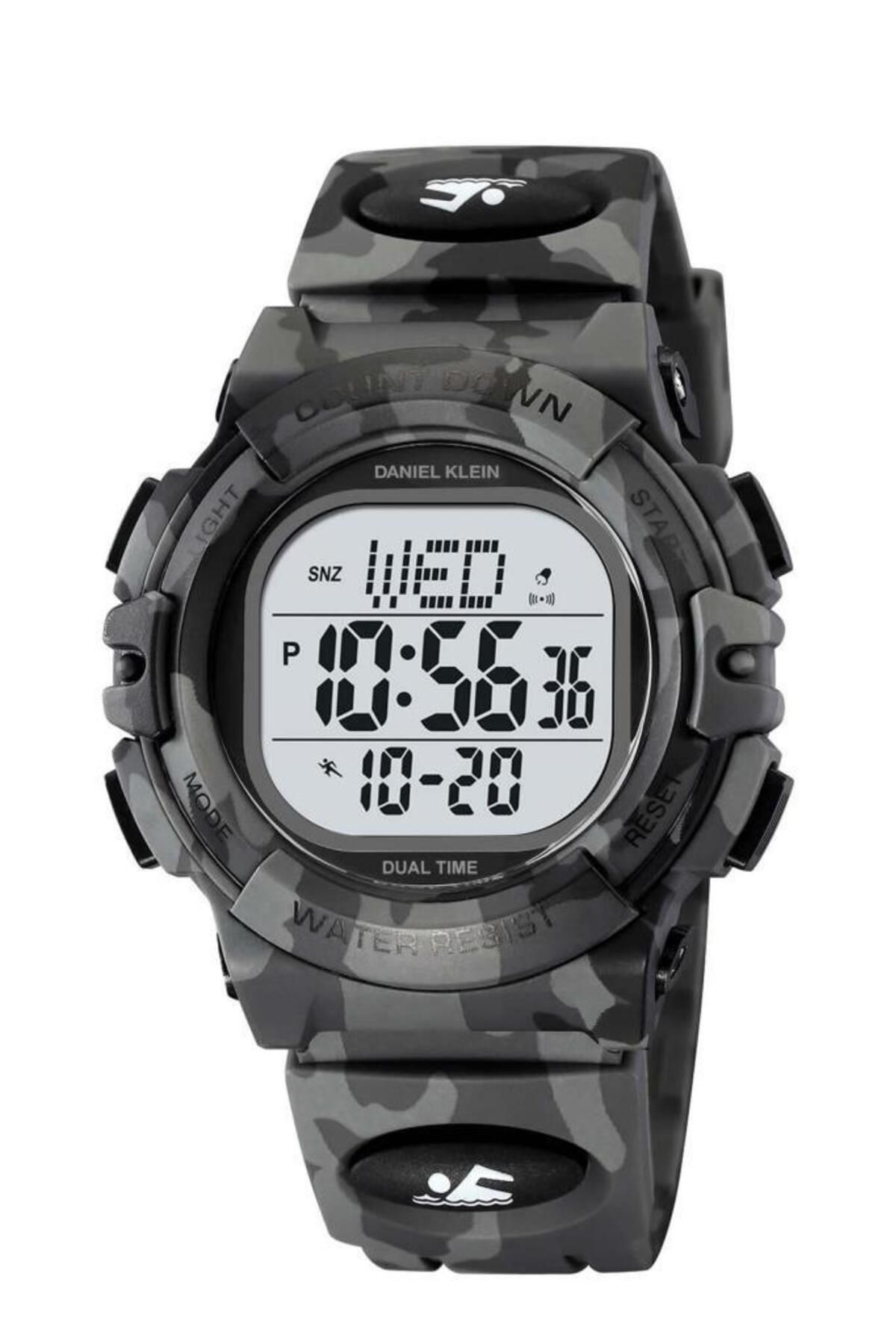 Daniel Klein-Dk-2164-5 Camouflage Silicone Cord Digital Men's Wrist Watch 1