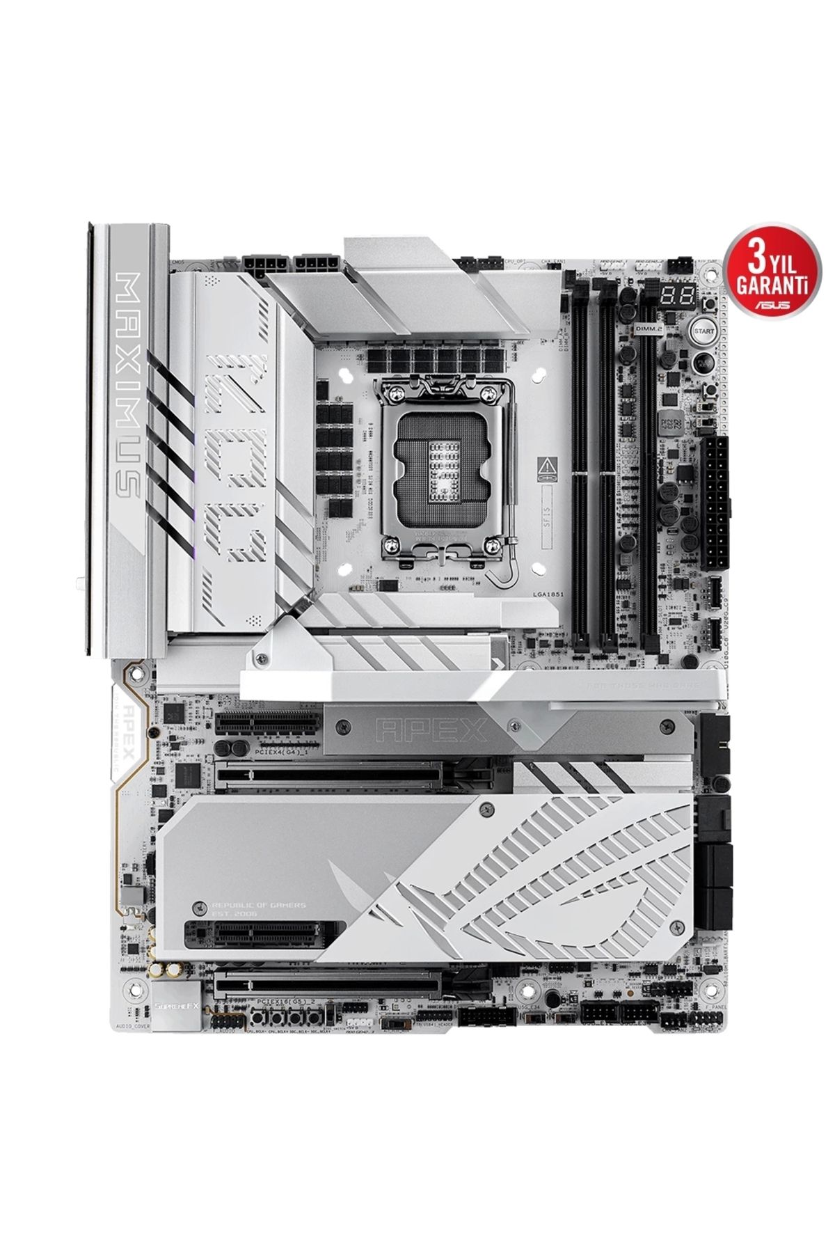 ASUS-Rog Z890 Apex Ddr5 6Xm2 Usb3.2 Wifi7 Rgb Lan Atx - Us Model 5
