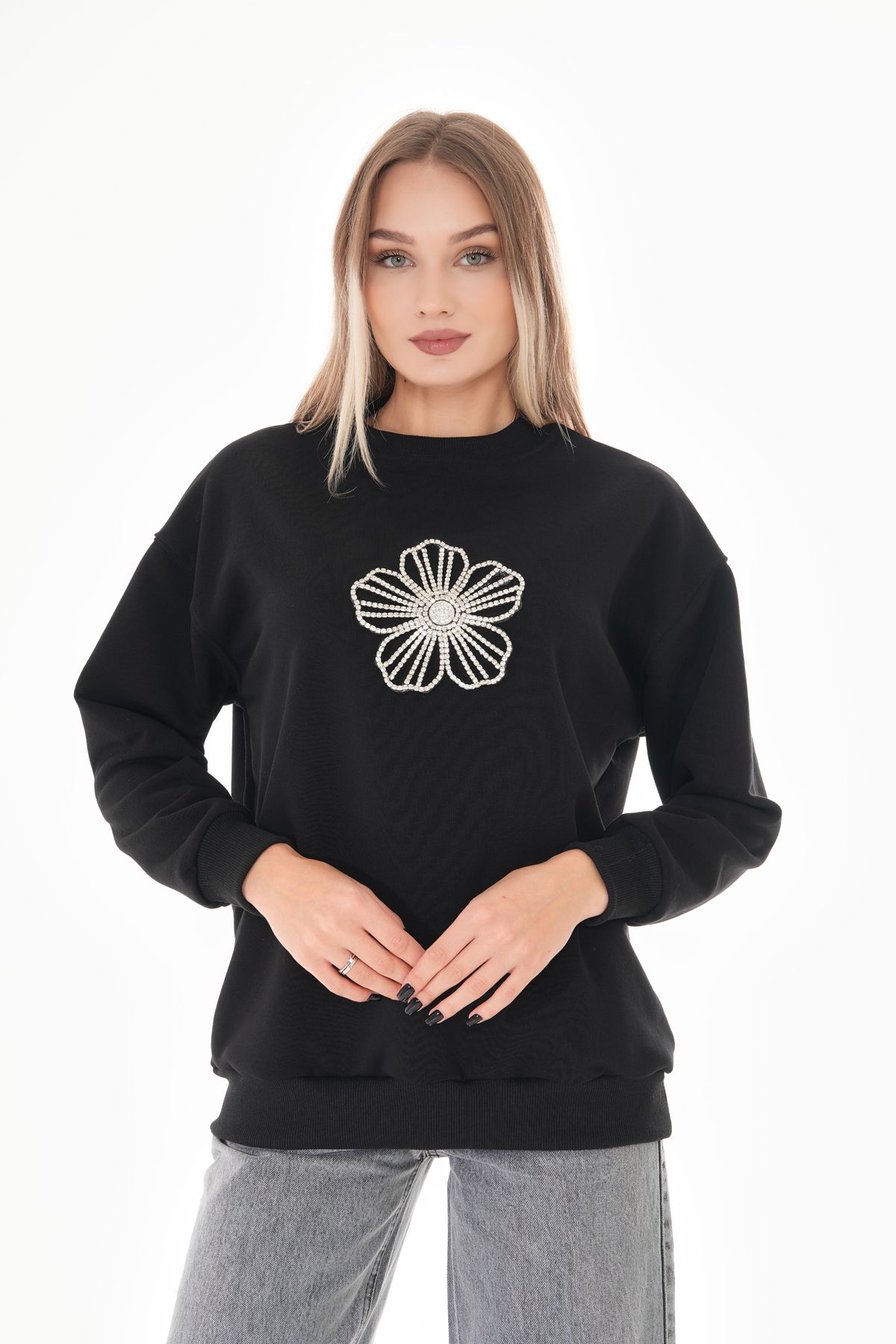 Pulli Collection-Noie Black Oversize Sweatshirt 1