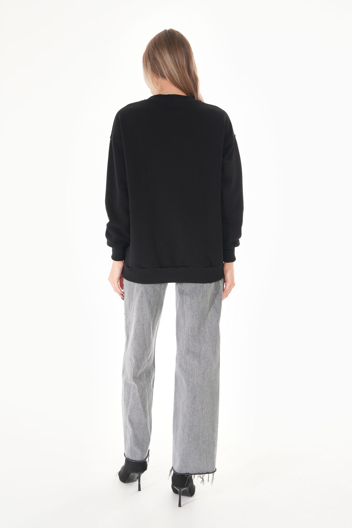 Pulli Collection-Noie Black Oversize Sweatshirt 4