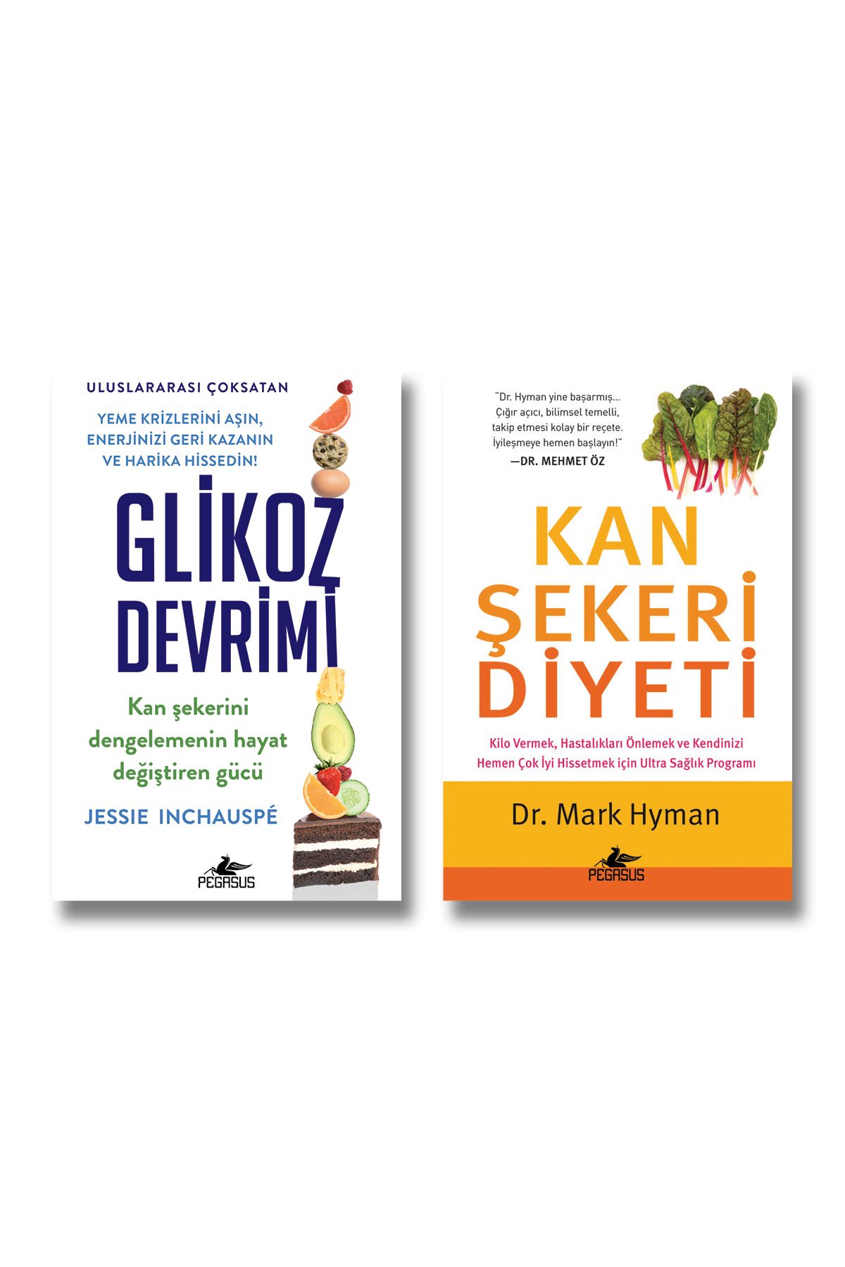 Pegasus Yayınları Glikoz Devrimi Ve Kan Şekeri Diyeti - 2 Kitap Set Jessie Inchauspe & Mark Hyman