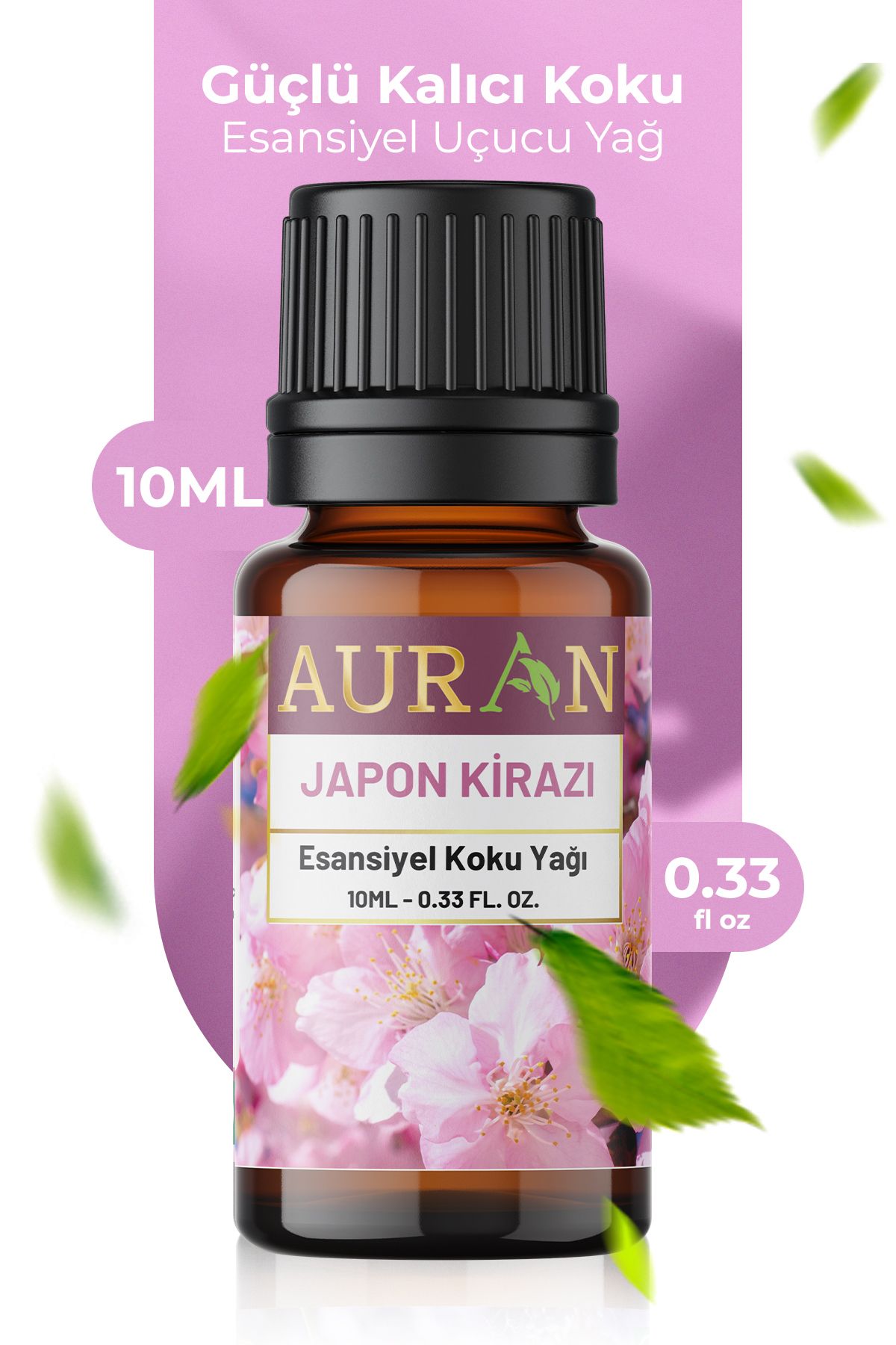 AURAN Japon Kirazı Esansiyel Uçucu Koku Yağı Difüzör Esansı Buhurdanlık Yağı Aromaterapi Yağı 10ml