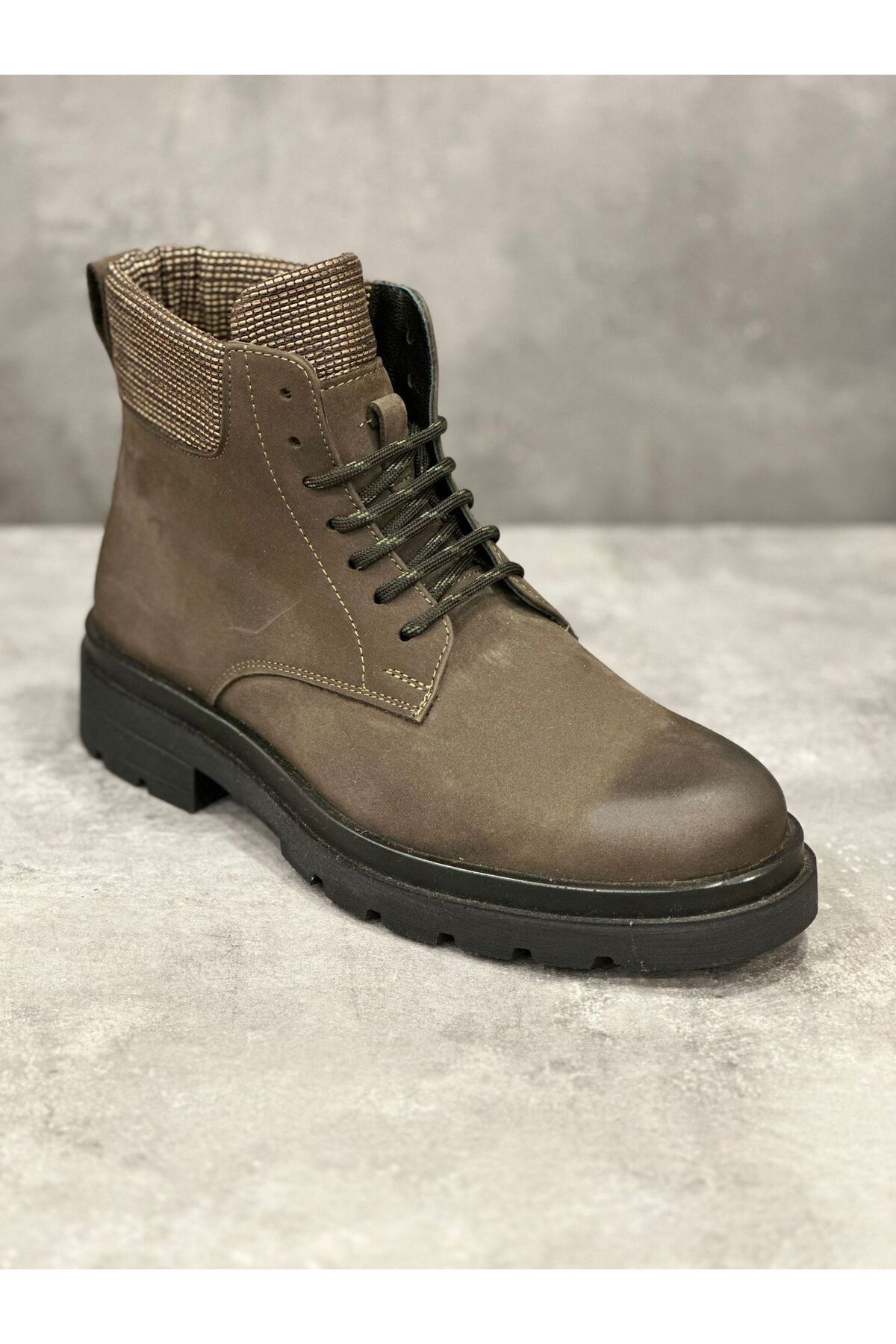 JAMES FRANCO-Ankle Boots - Khaki - Block 1