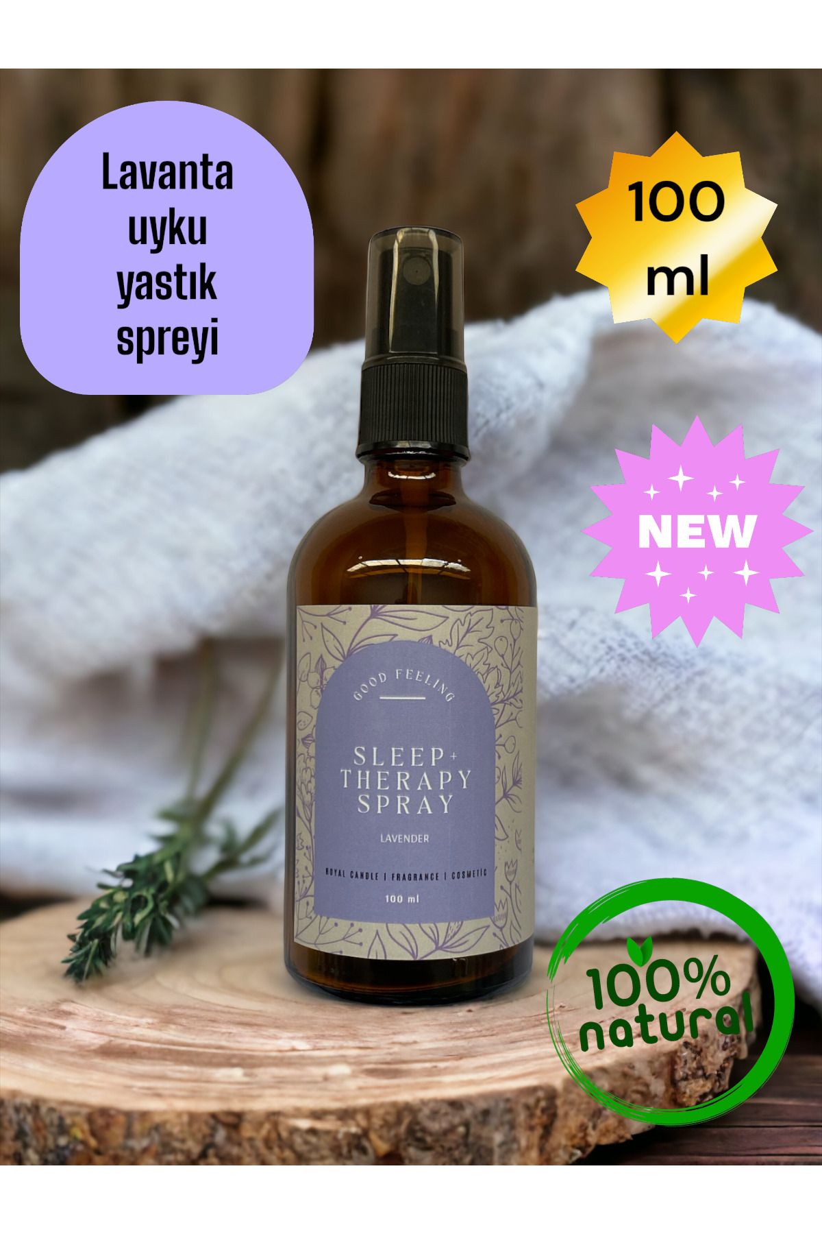 CosmoRoyal Lavanta Uyku Ve Yastık Spreyi Rahatlatıcı Uyku Ve Dinlenme Spreyi 100ml