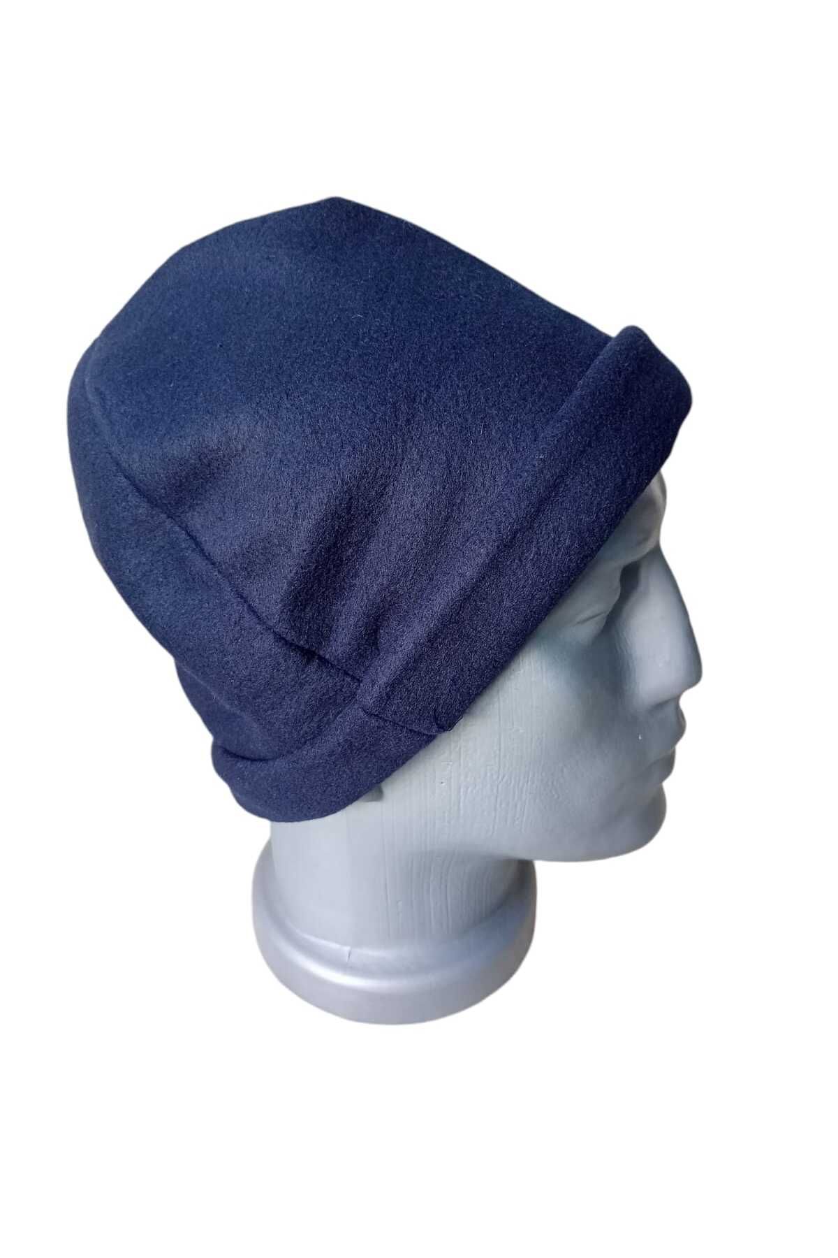 balkonda-Beanie Fleece Hat Soft Stretchy Navy Blue Classic Model Standard Size Unisex B44-1 2