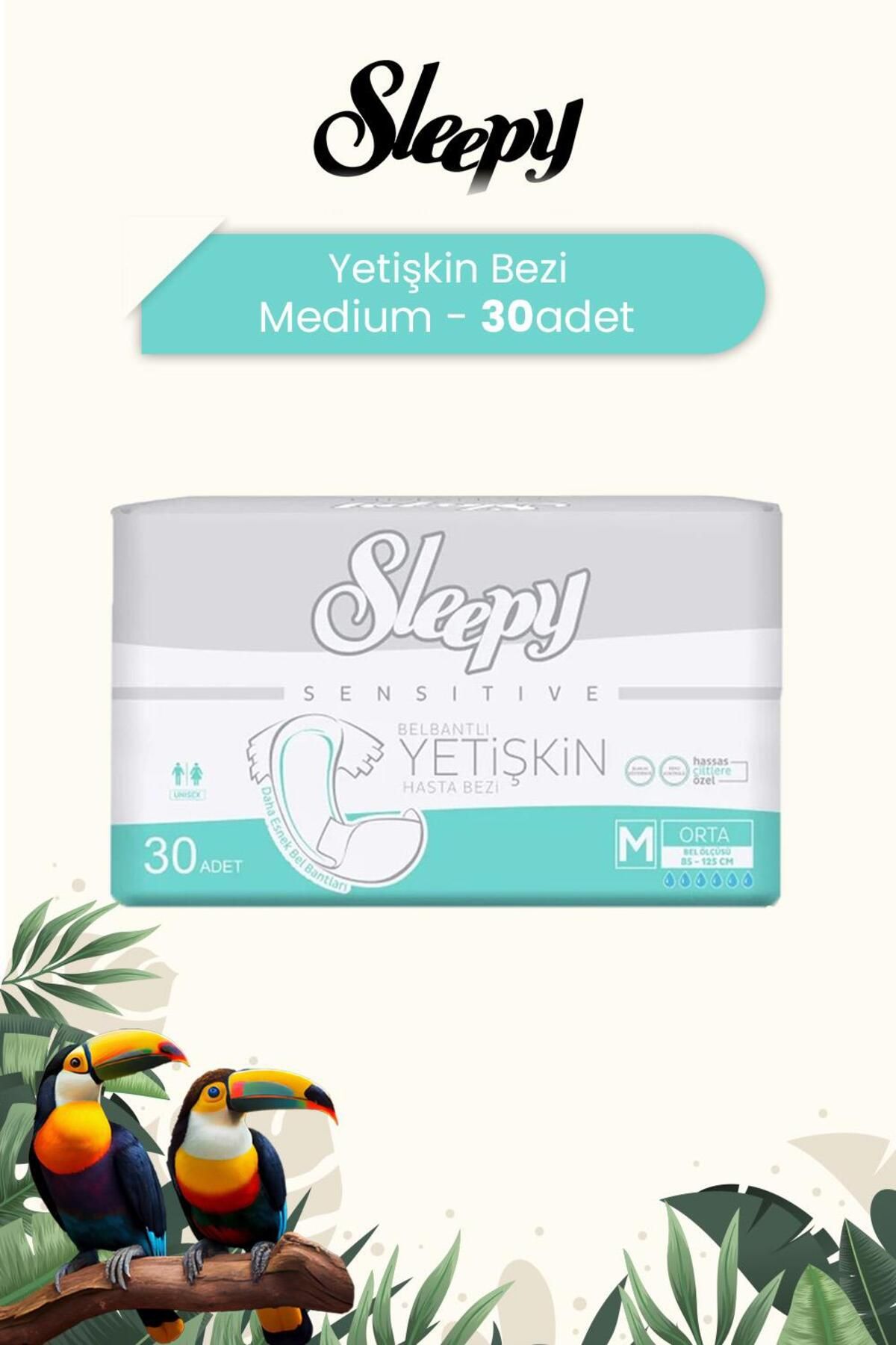 Sleepy Sensitive Medium 30 Adet Yetişkin Bezi