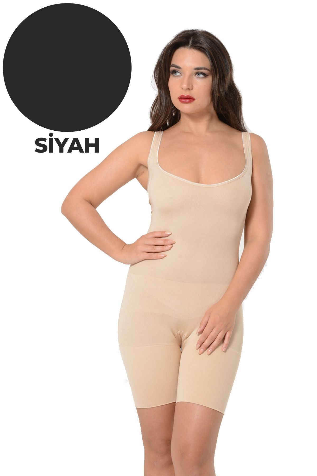 MONFERE Siyah Kadın Modal Boy Korse - 752