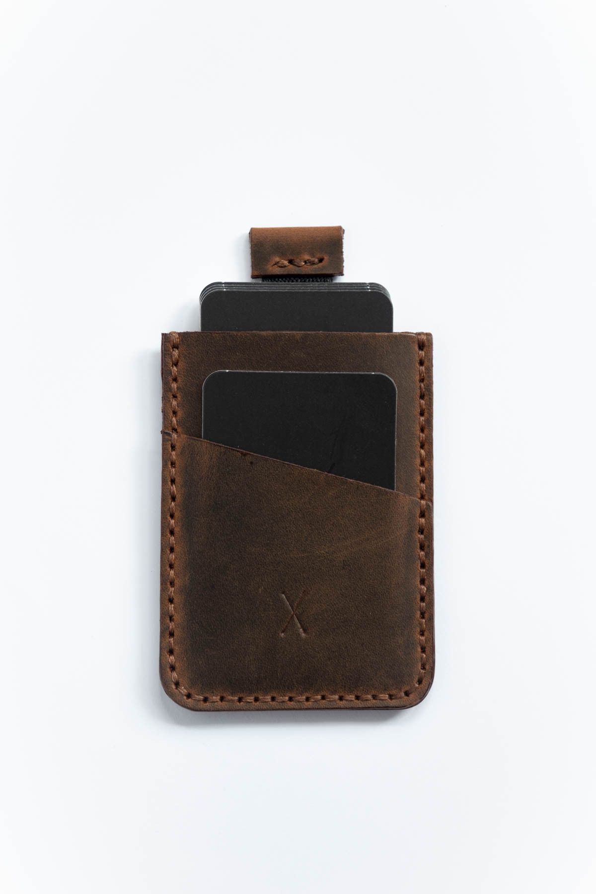 minimal X design-Taba Minimal X V2 - Real Leather Handmade - Simple Stylish Mechanism Card Holder 7