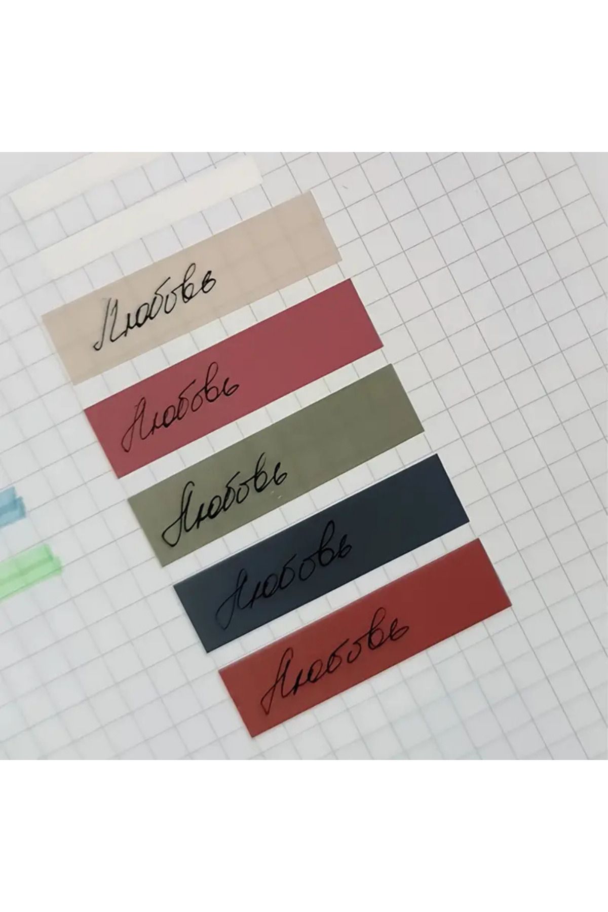 NaSaDAN-300 Sheets Pastel Tones 3-Piece Adhesive Clear Postite Bookmark Set 3 Pcs 3