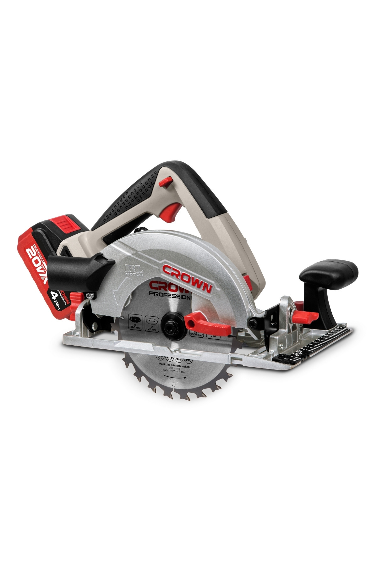 Crown Akülü Daire Testere 20v-4ah 165mm Ct25002-165hx-4 Bmc