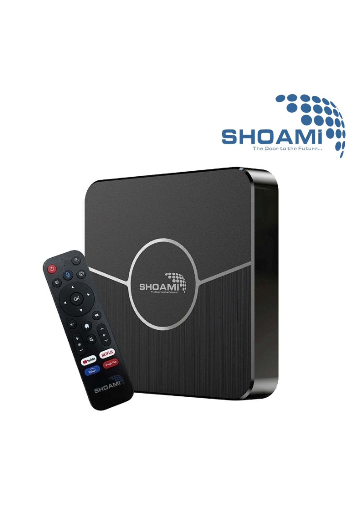 shoami the door to the future SH-SB1 Android TV Box 4GB RAM 64GB ROM 4K HDR10+ Bluetooth Sesli Kumanda