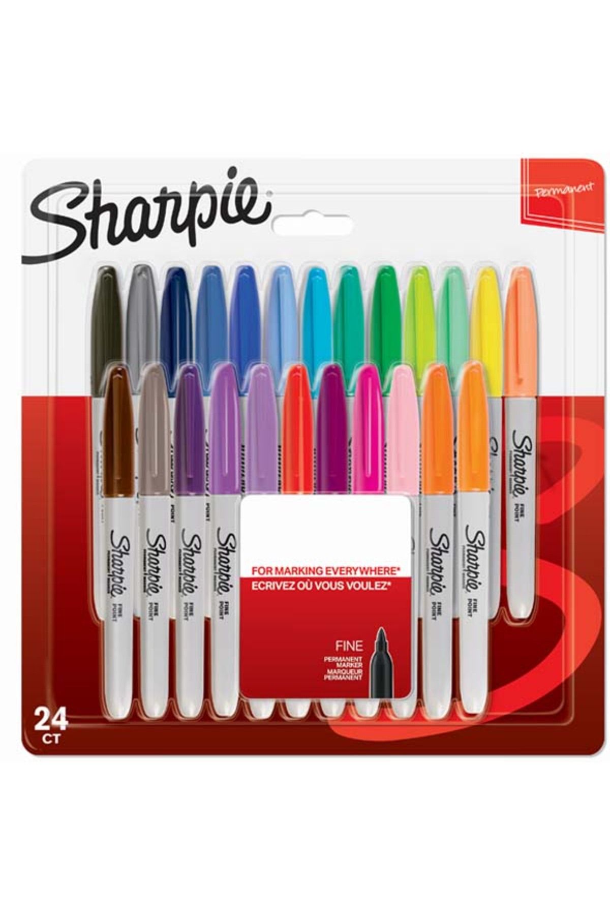 Sharpie Markör Permanent Fine Karışık Renk 24 Lü 2065405