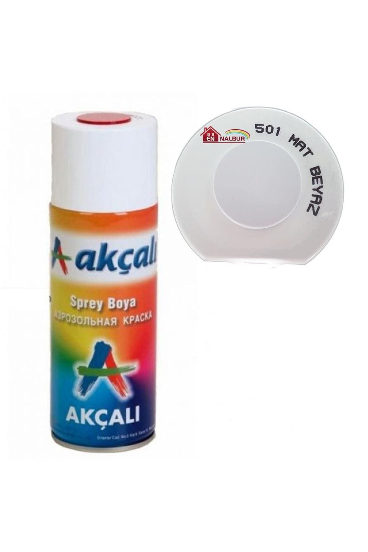 Akçalı Sprey Boya 400 ml 501 Mat Beyaz