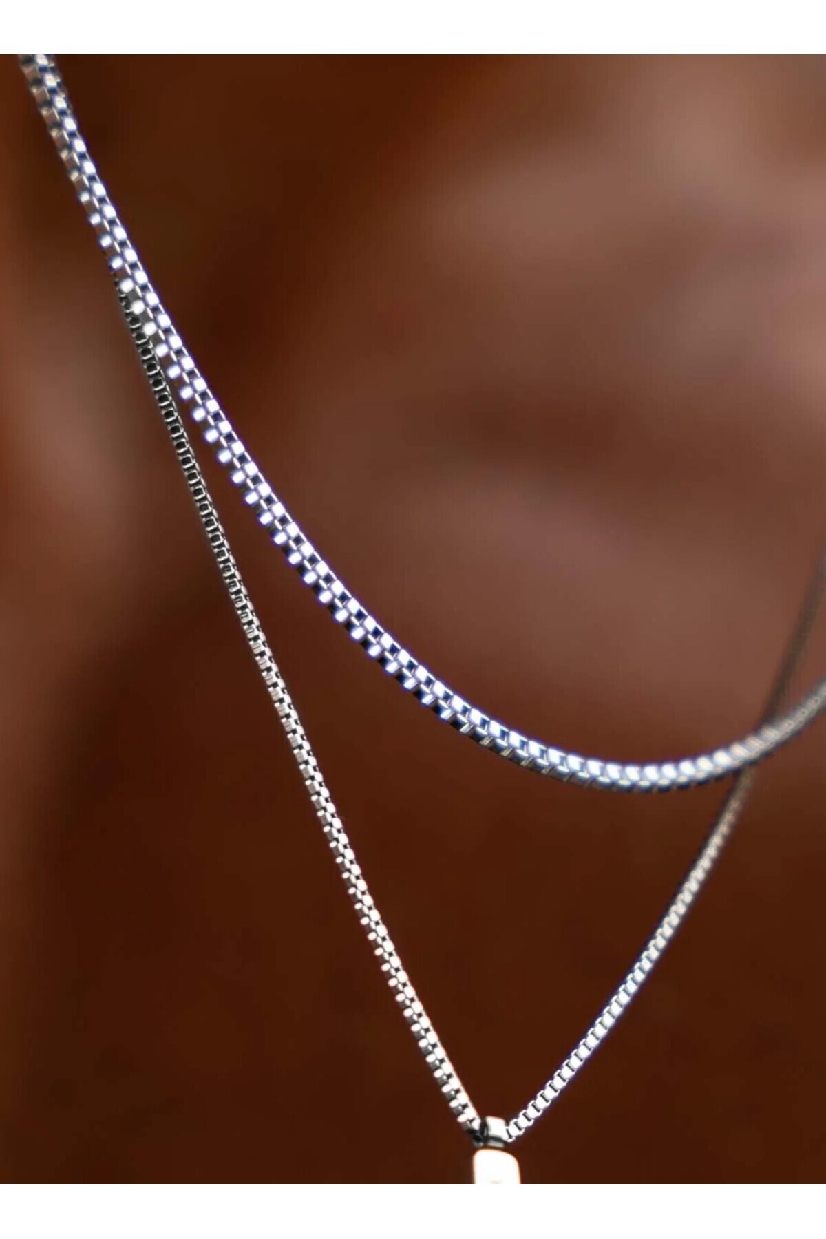 Ricco Jewellery 925 Ayar Gümüş Old Money Küp Zincir görsel 3