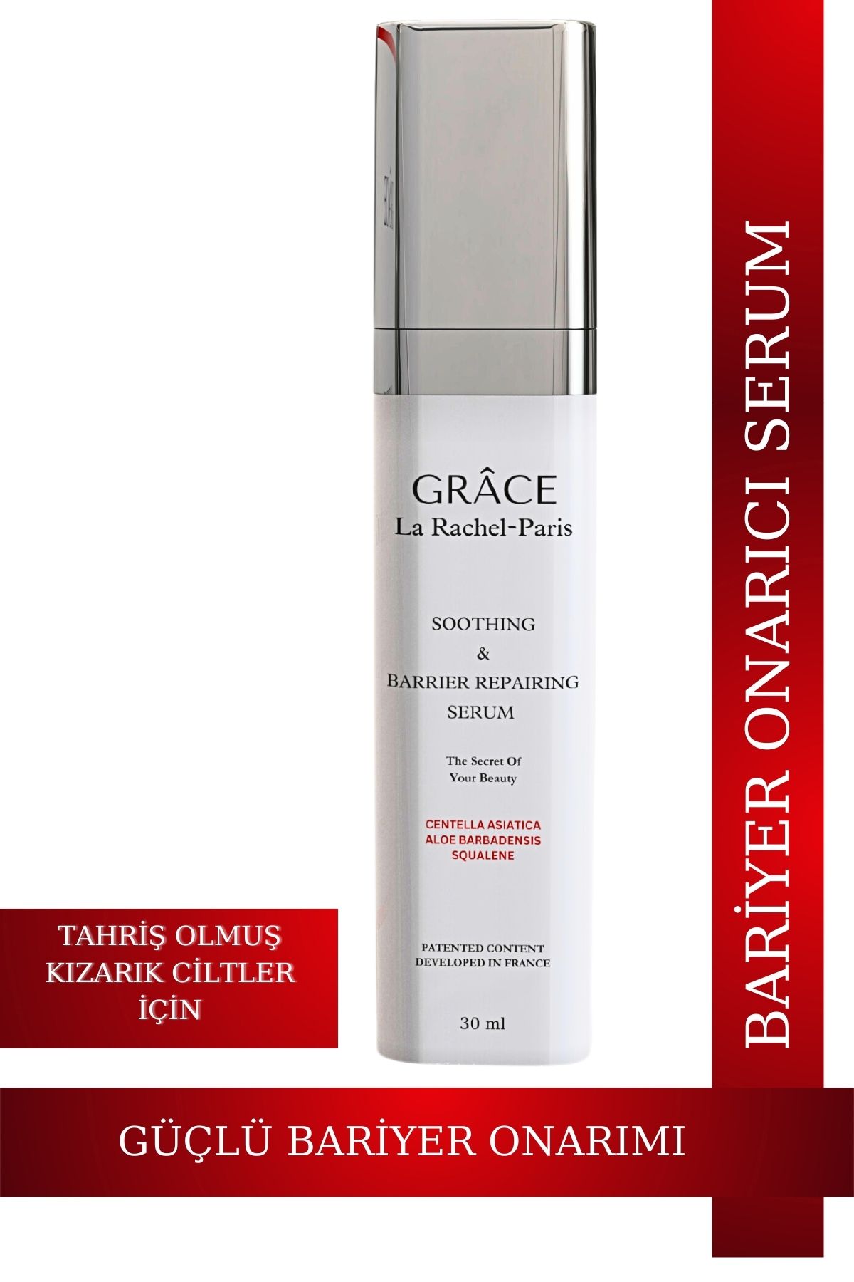 Hassas Ciltler İçin Profesyonel Güçlü Yatıştırıcı ve Güvenli Bariyer Onarımı-1 Serum 4 Etki-