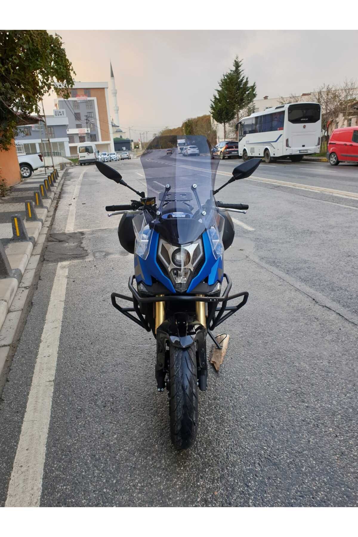 CF MOTO 650 MT Siperlik Ön Cam 2025 Model 56cm Füme Renk 4mm UZUN CAM