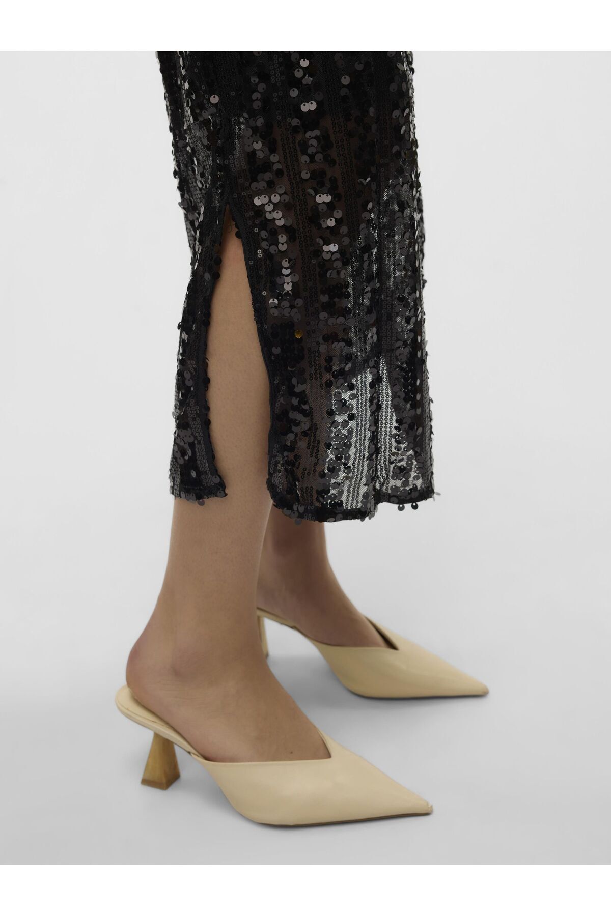 Vero Moda-Rock VMEFA Mittlere Taille Langer Rock 6