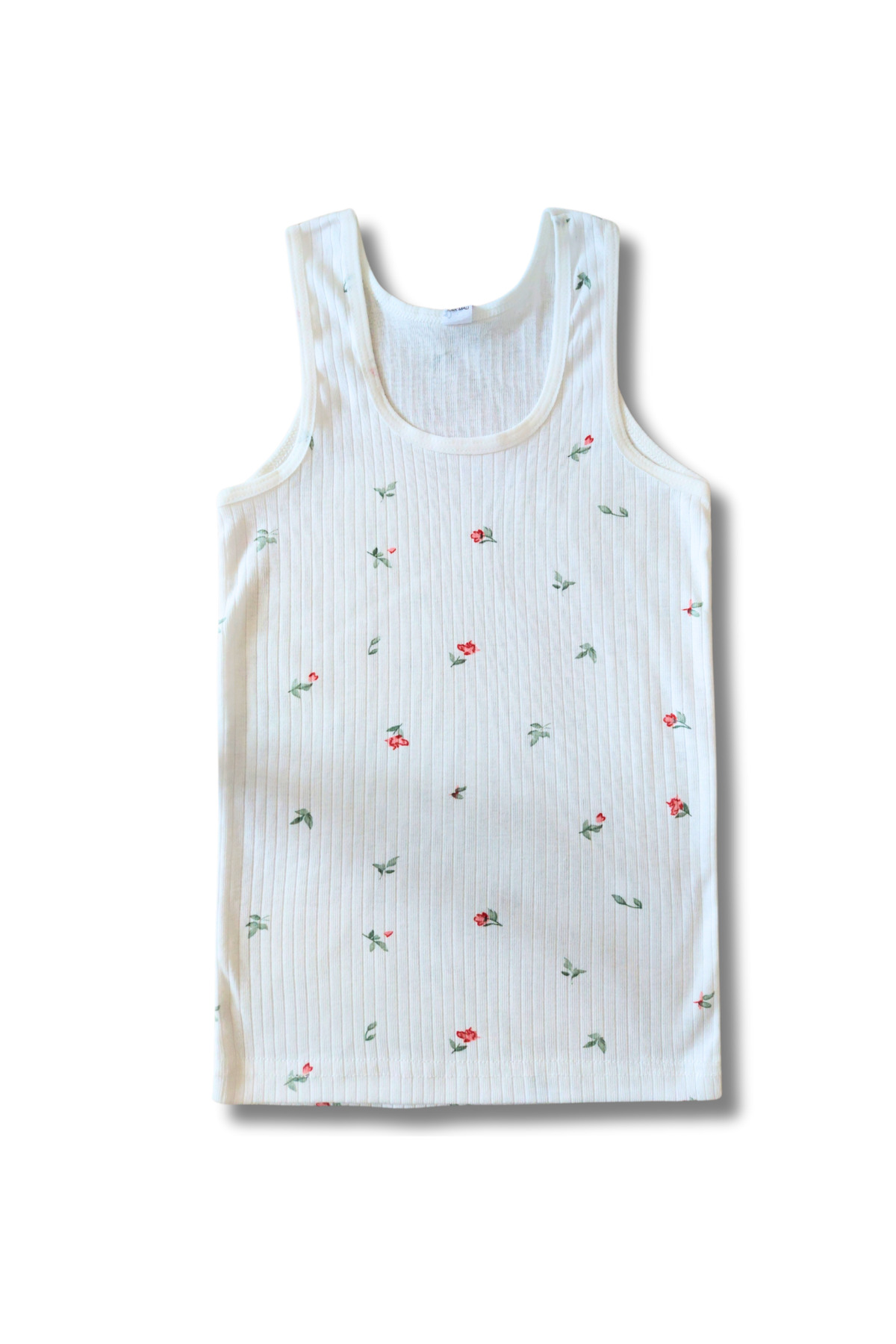 GizaKids %100 Pamuklu Kız Çocuk Fitilli Kaşkorse Atlet Fanila Slip Külot İç Çamaşır 6lı Set fotoğrafı 4 (önizleme)