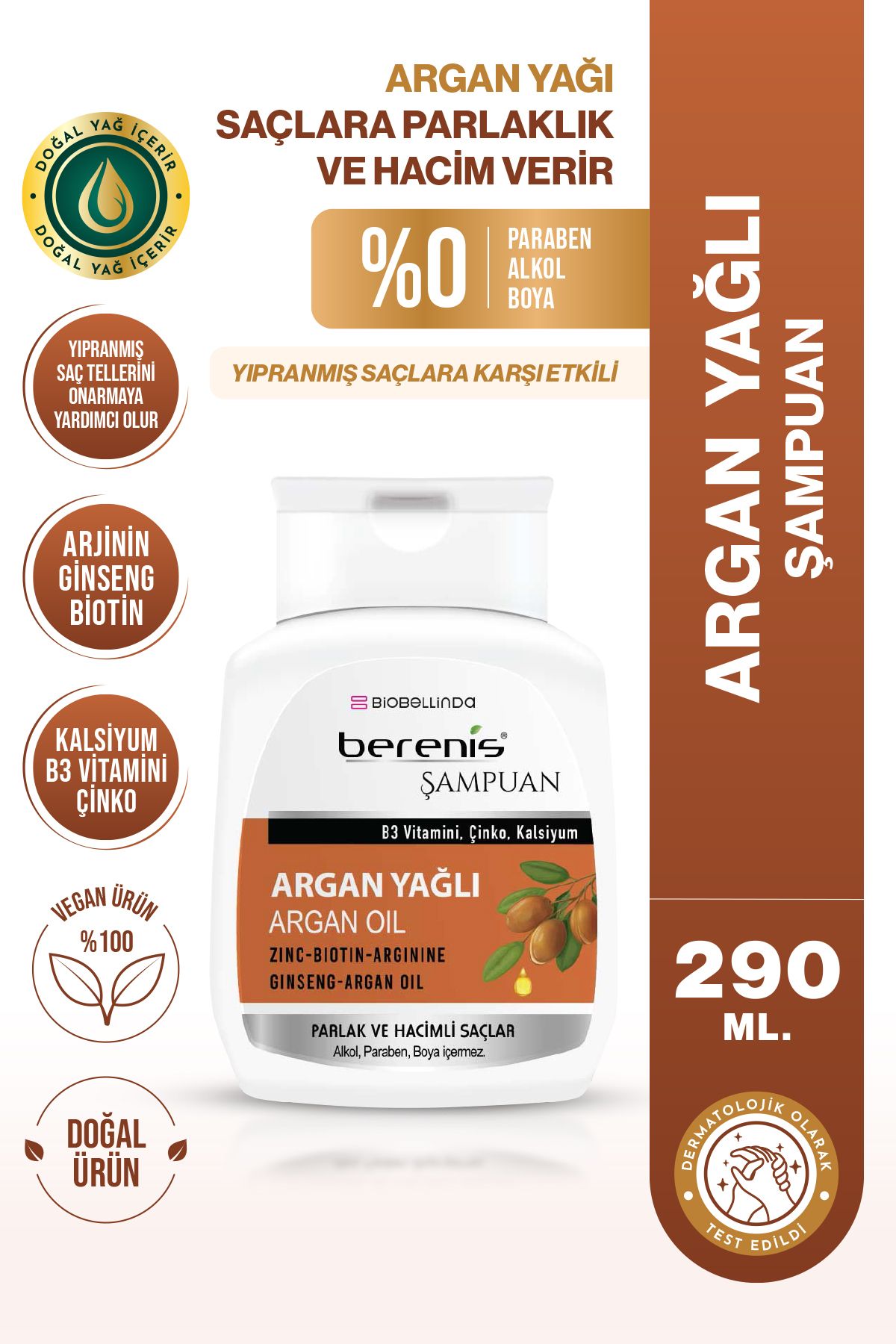 BioBellinda-Berenis Argan Oil Shampoo 2X290 ml (Set of 2) 2