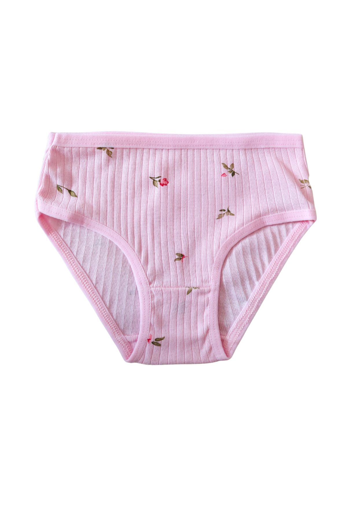 GizaKids %100 Pamuklu Kız Çocuk Fitilli Kaşkorse Atlet Fanila Slip Külot İç Çamaşır 6lı Set fotoğrafı 6 (önizleme)