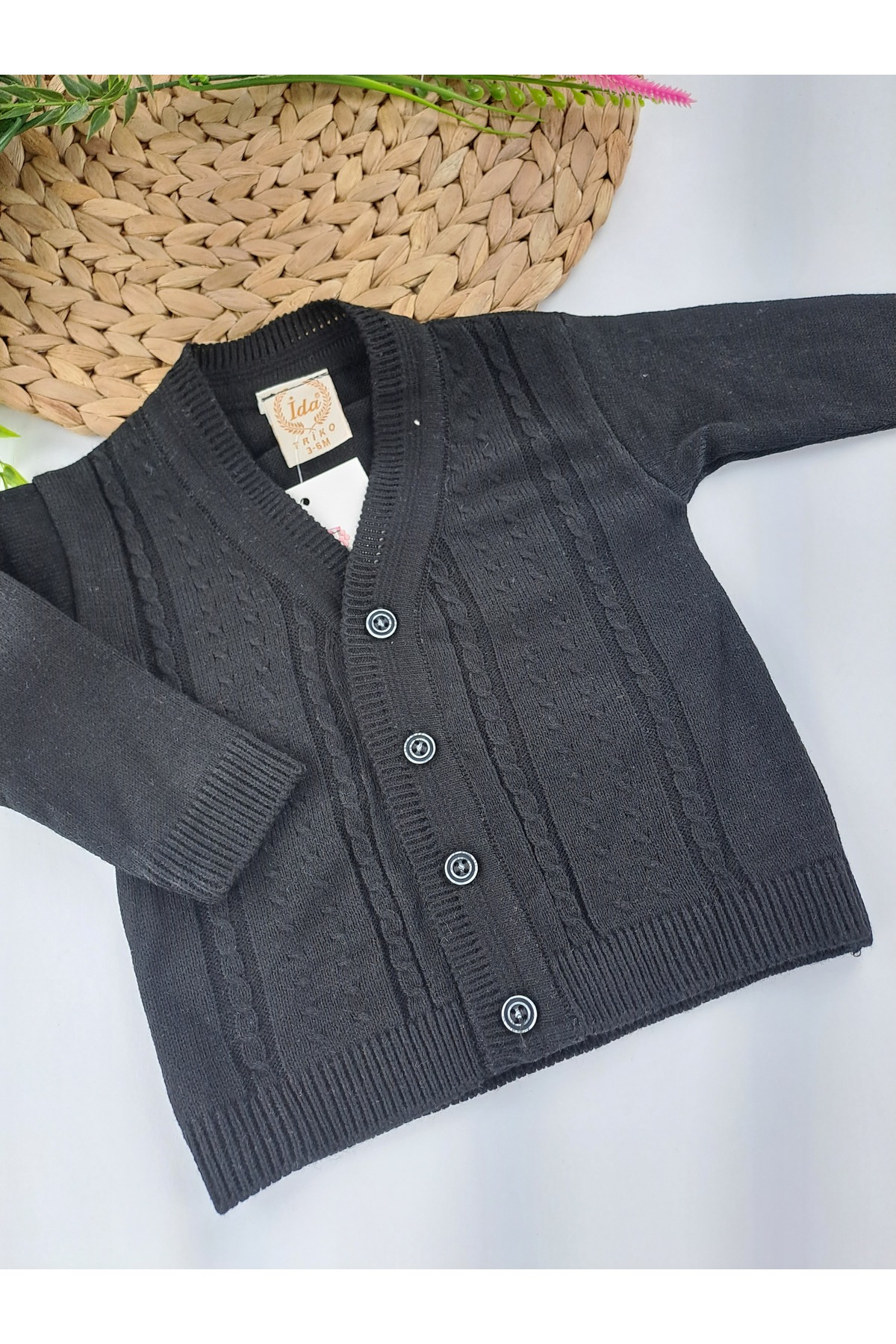 Butik Erkek Çocuk / Bebek Triko Yelek Tarz Çocuklar İçin Kışlık 3 Farklı Renk Seçeneği 3 Ay 5 Yaş Arası fotoğrafı 2 (önizleme)