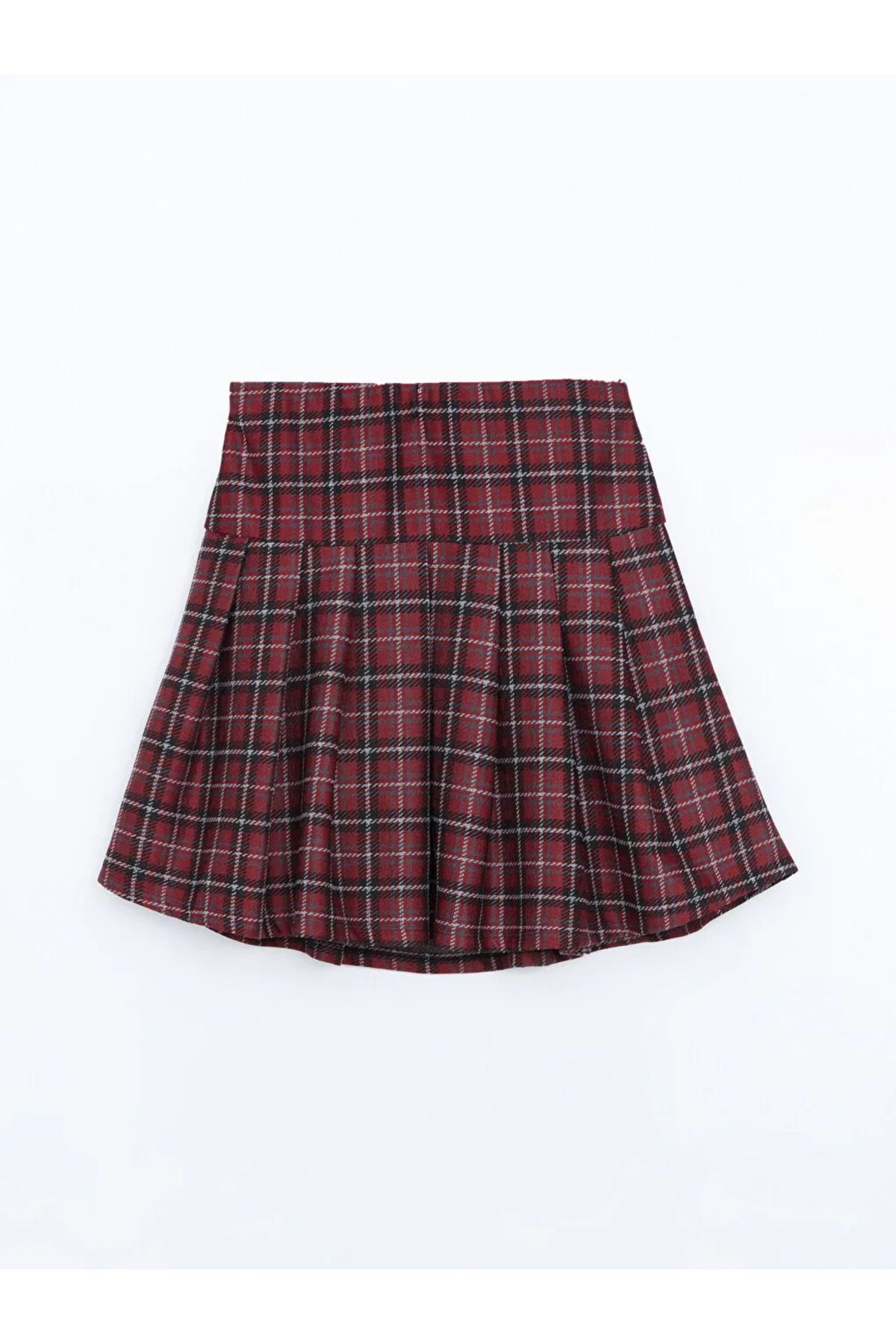 LC Waikiki-Lcw Kids Red Plaid Girls Skirt 3